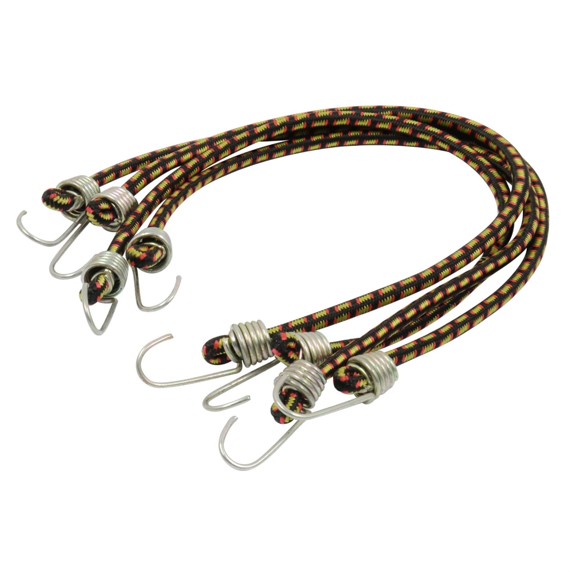 Roadpro  Rpjs-10 Elastic Bungee Cords 10In Nylon Stretch Tie-Downs W Hooks 4-Pack