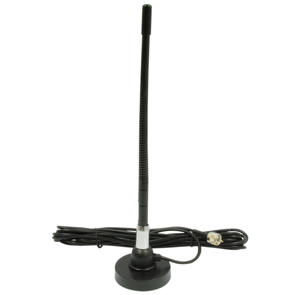 Roadpro Rprd66730 12-Inch Portable Magnetic Mount 27 Mhz Antenna And Coax Rubber Ducky Cb Antenna Kit With 17-Foot Coax Cable Pl-259 Connect Black