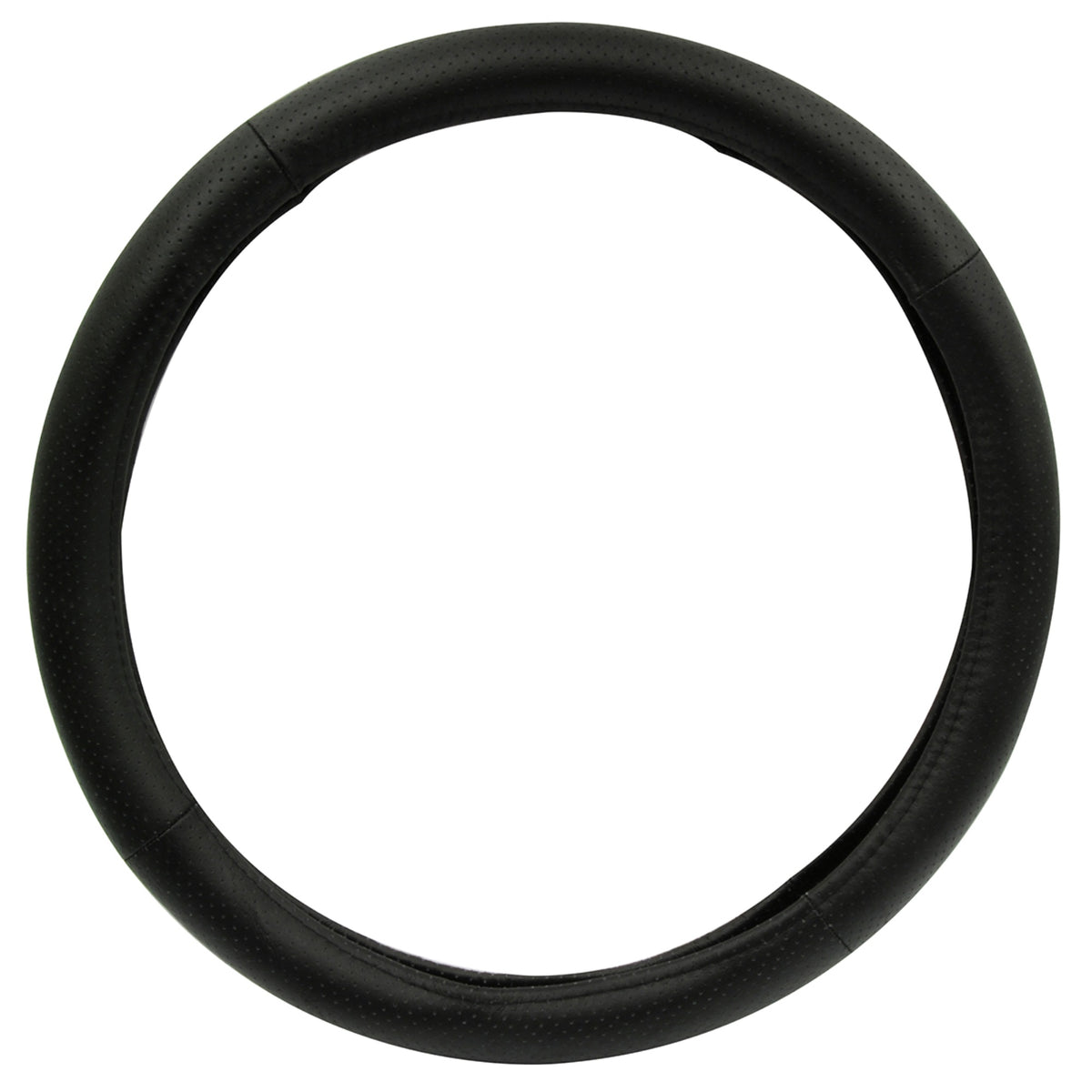 18Ft Steering Wheel Cover Blk Leather