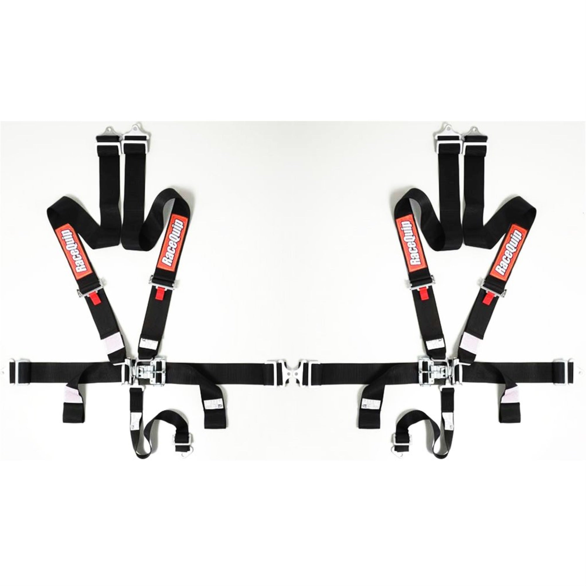 Racequip Black Pair 5 Point Harness With Individual Shoulder Belt Set Of 2