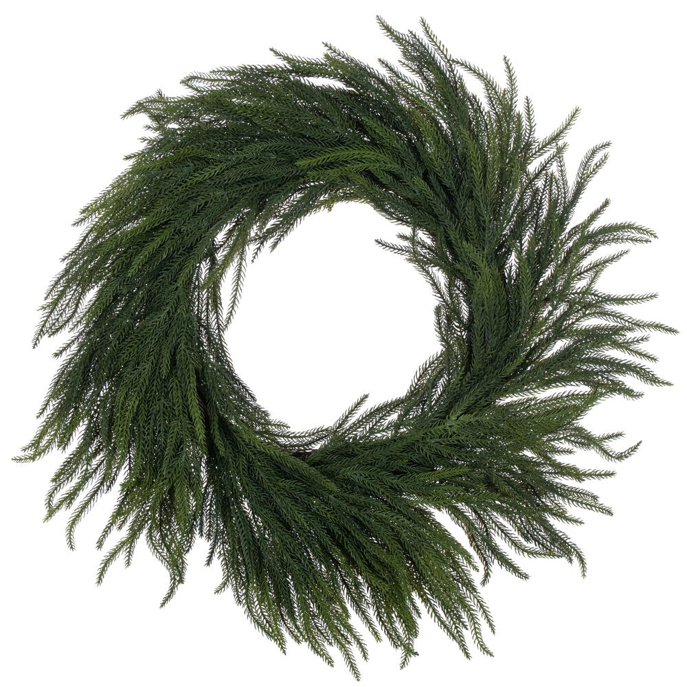 28 Green Norfolk Pine Wreath