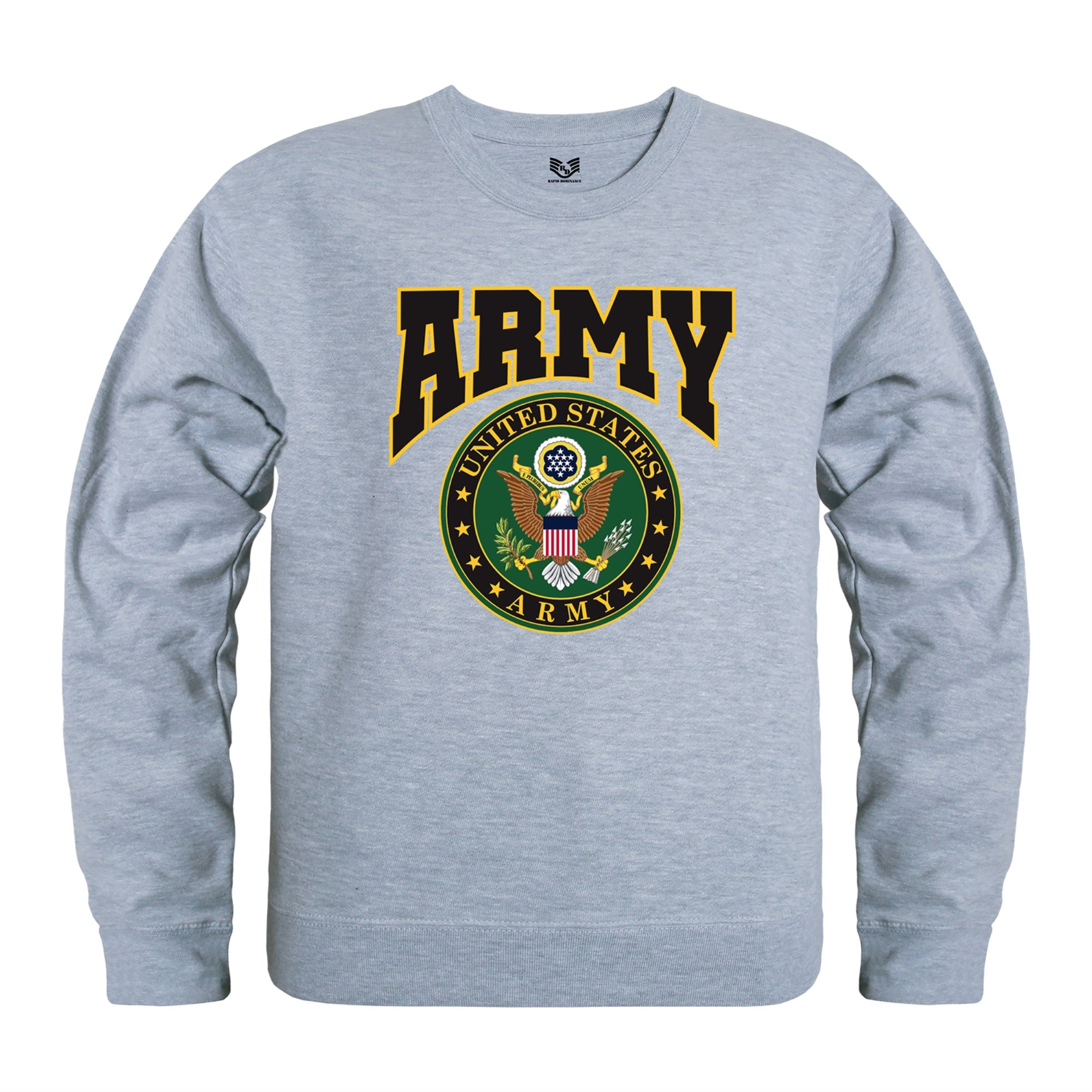 Graphic Crewneck, US Army 32, H.Gry, XL
