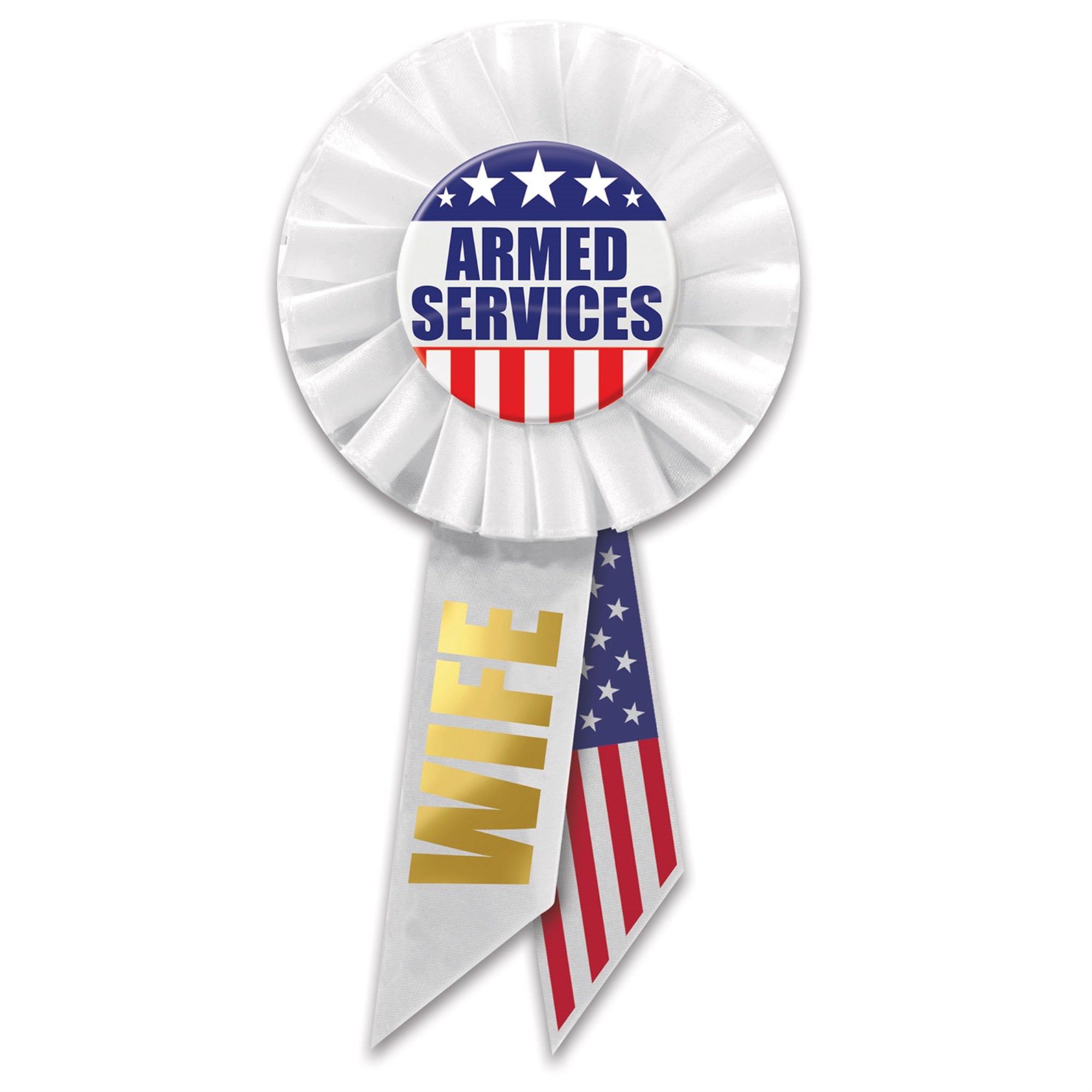 Armed Services Wife Rosette, (Pack Of 6)