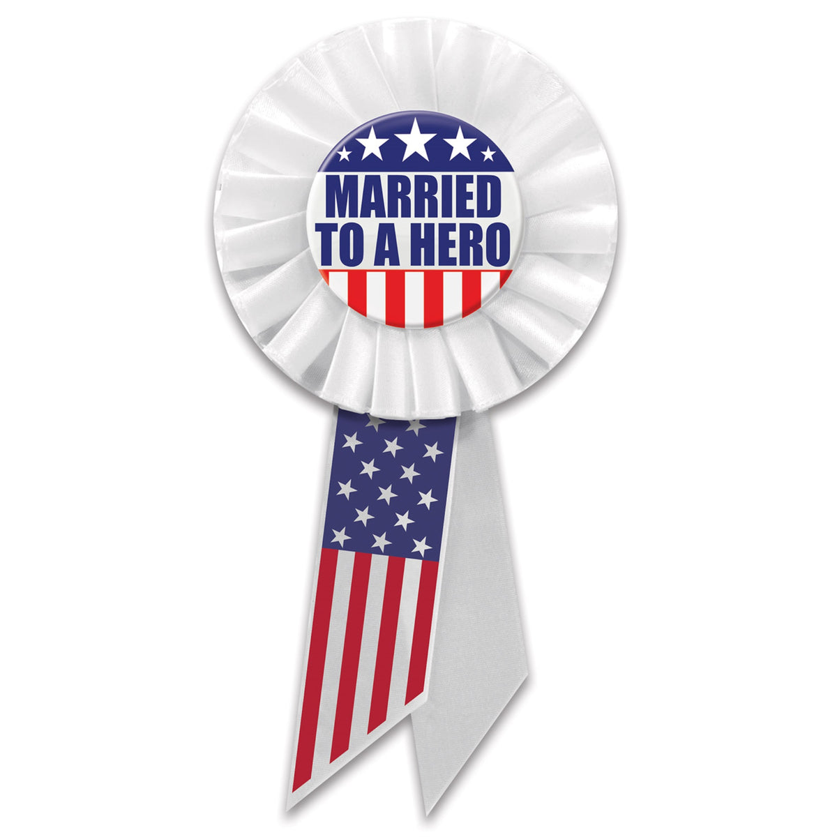 Married To A Hero Rosette, (Pack Of 6)