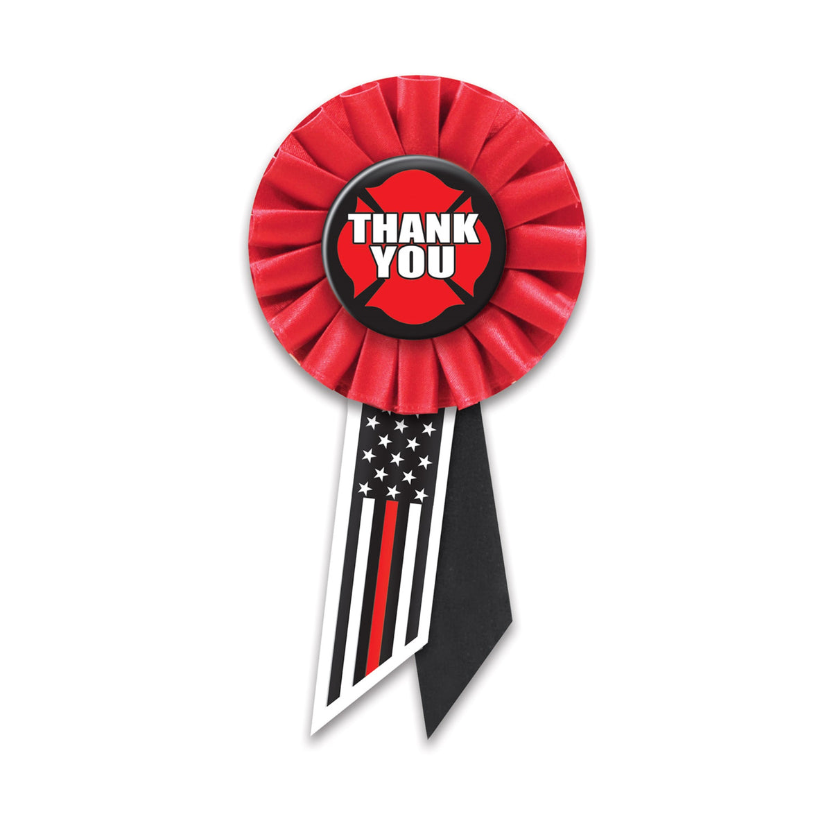 Thank You Firefighters Rosette, (Pack Of 6)