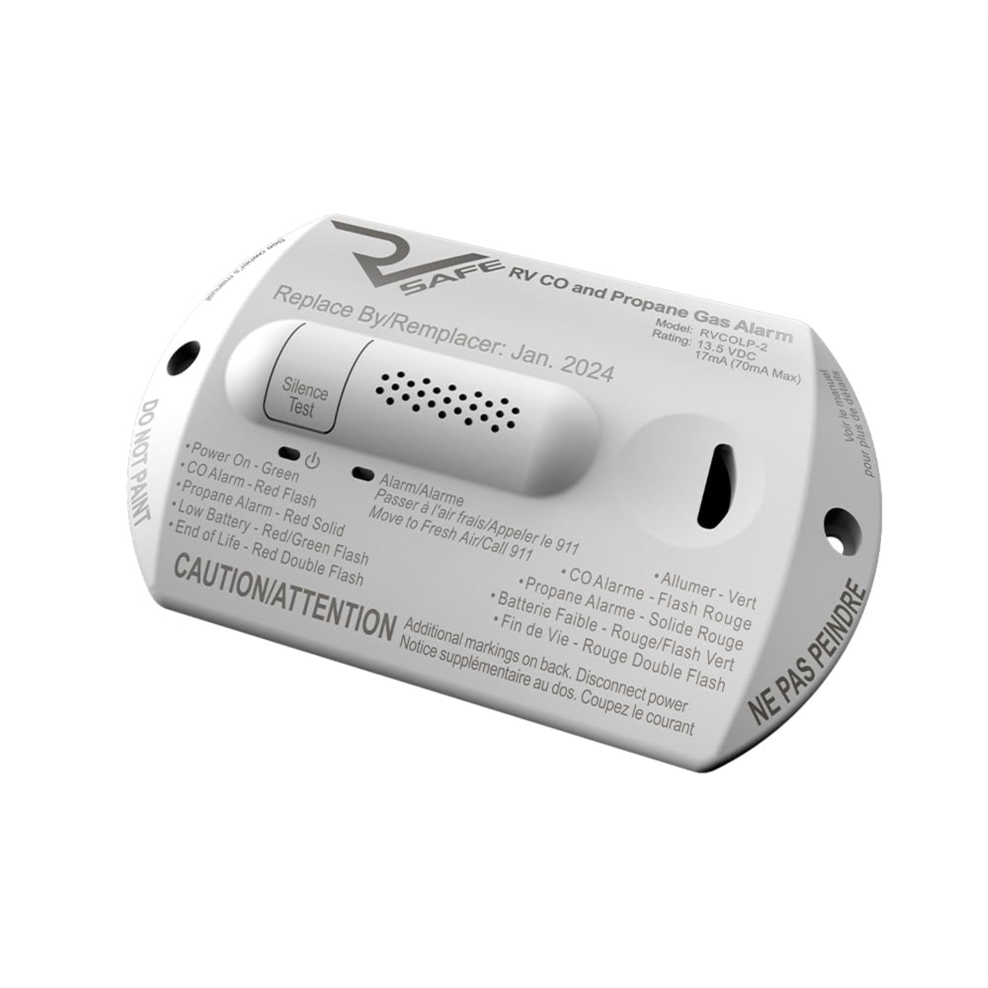 Rv Safe Rvlp-2W Propane Gas Alarm - 2-Wire, White