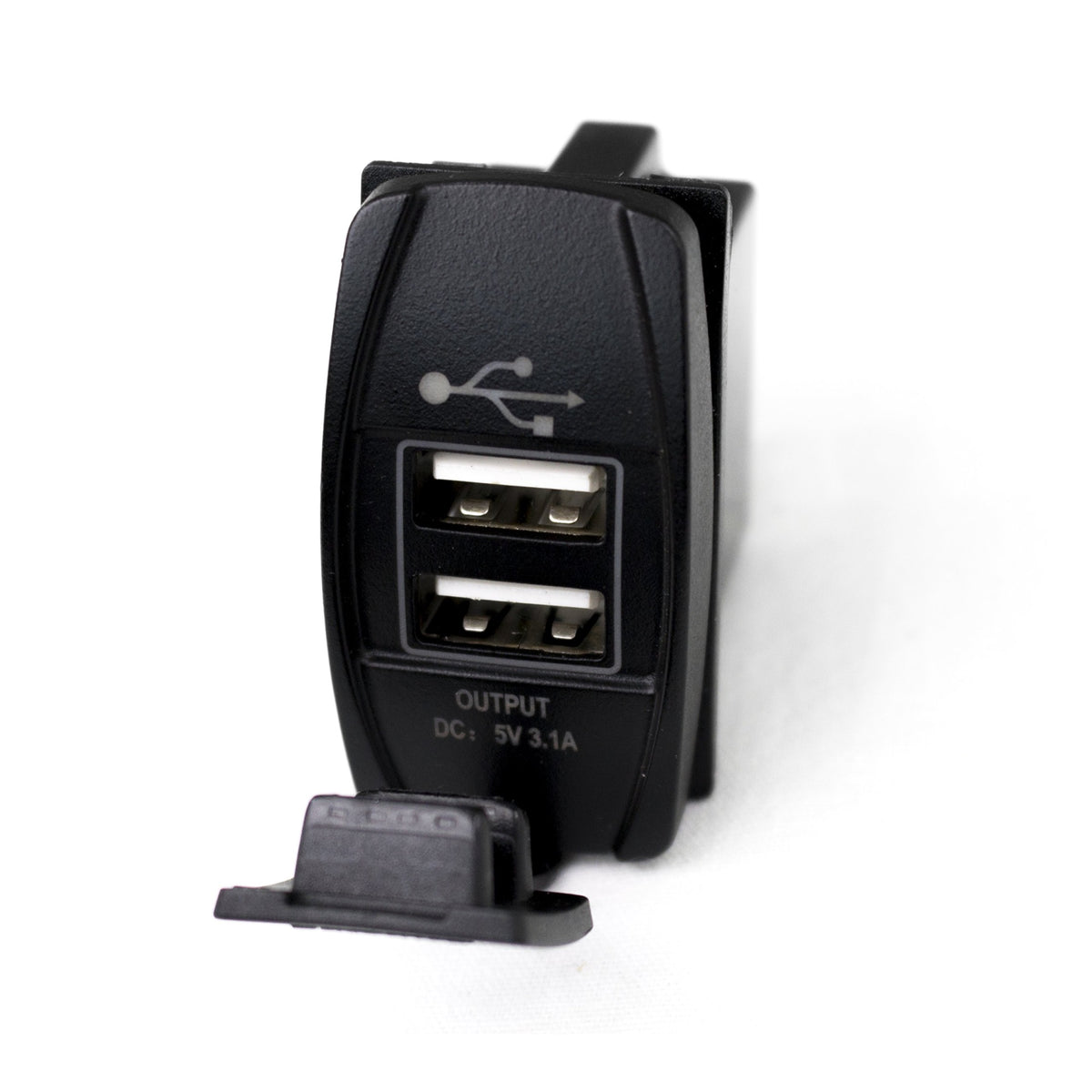Racesport Lt Race Sport Led Rocker Switch Panel With 2 Usb Ports With Blue Led Radiance