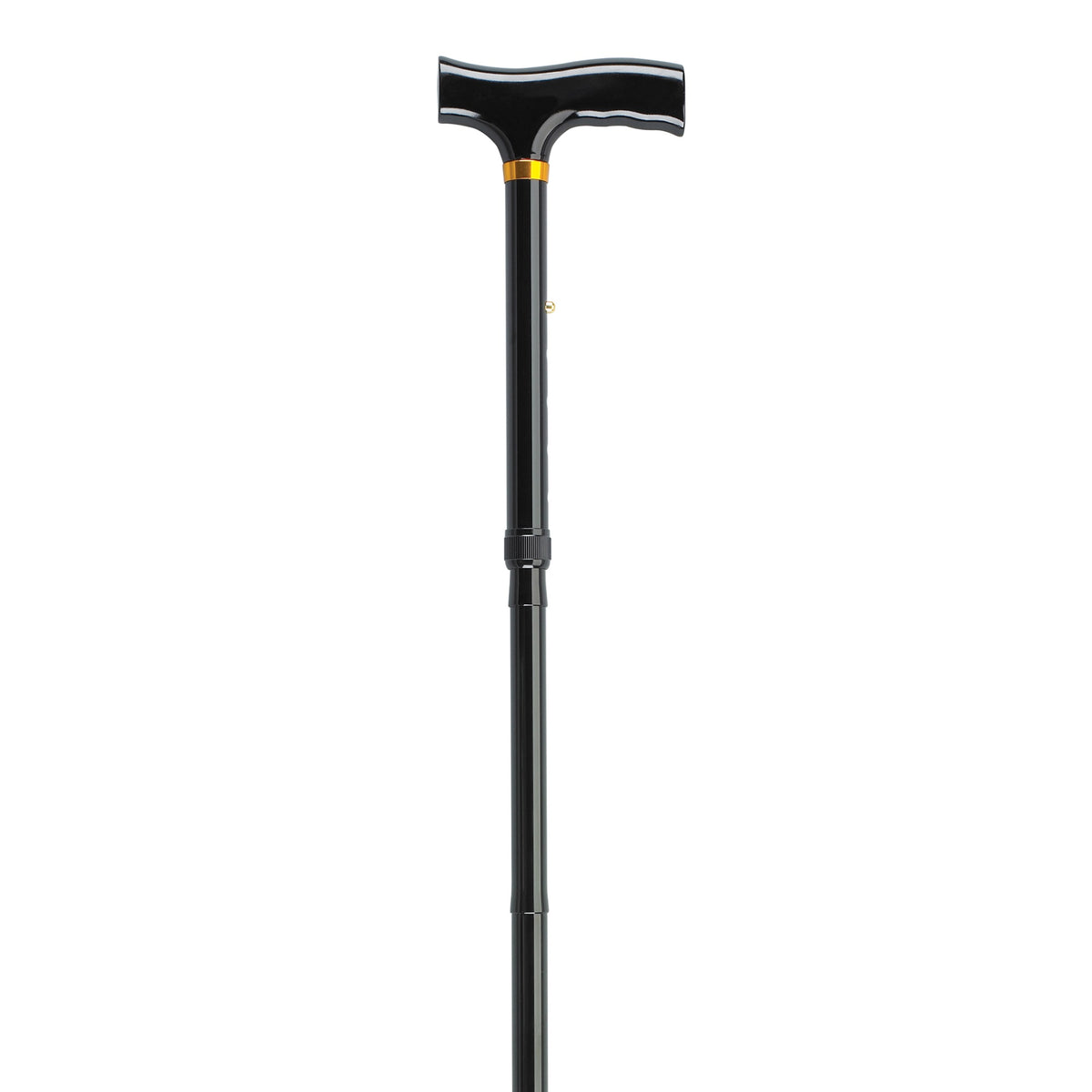 Drive Medical Designer Folding Cane With T Handle, Black