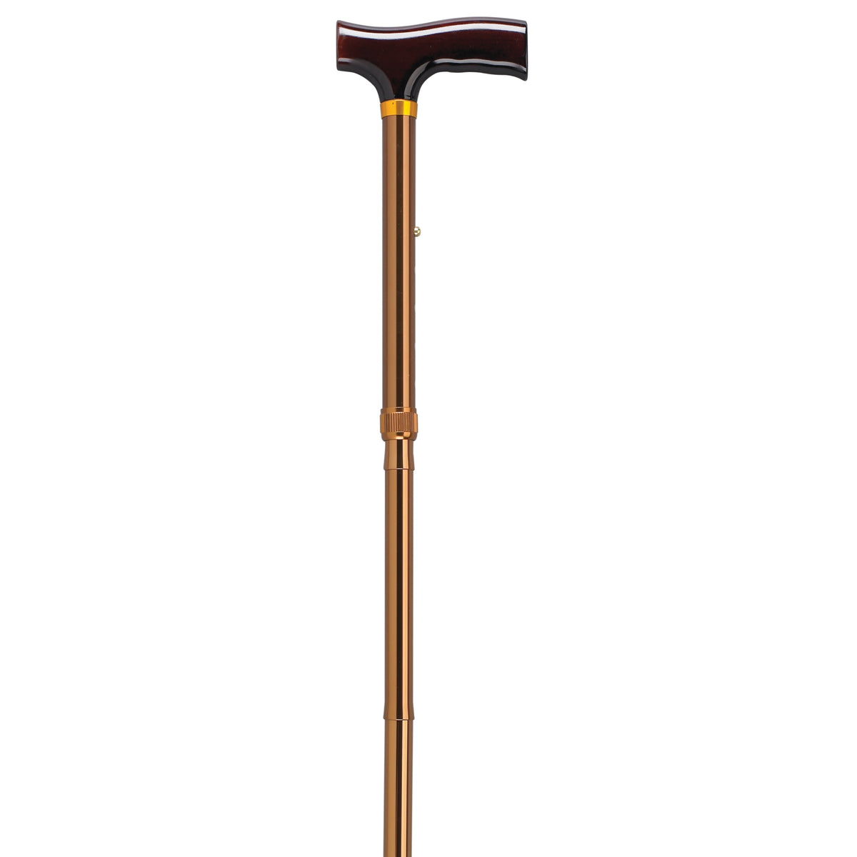 Drive Medical Designer Folding Cane With T Handle, Bronze