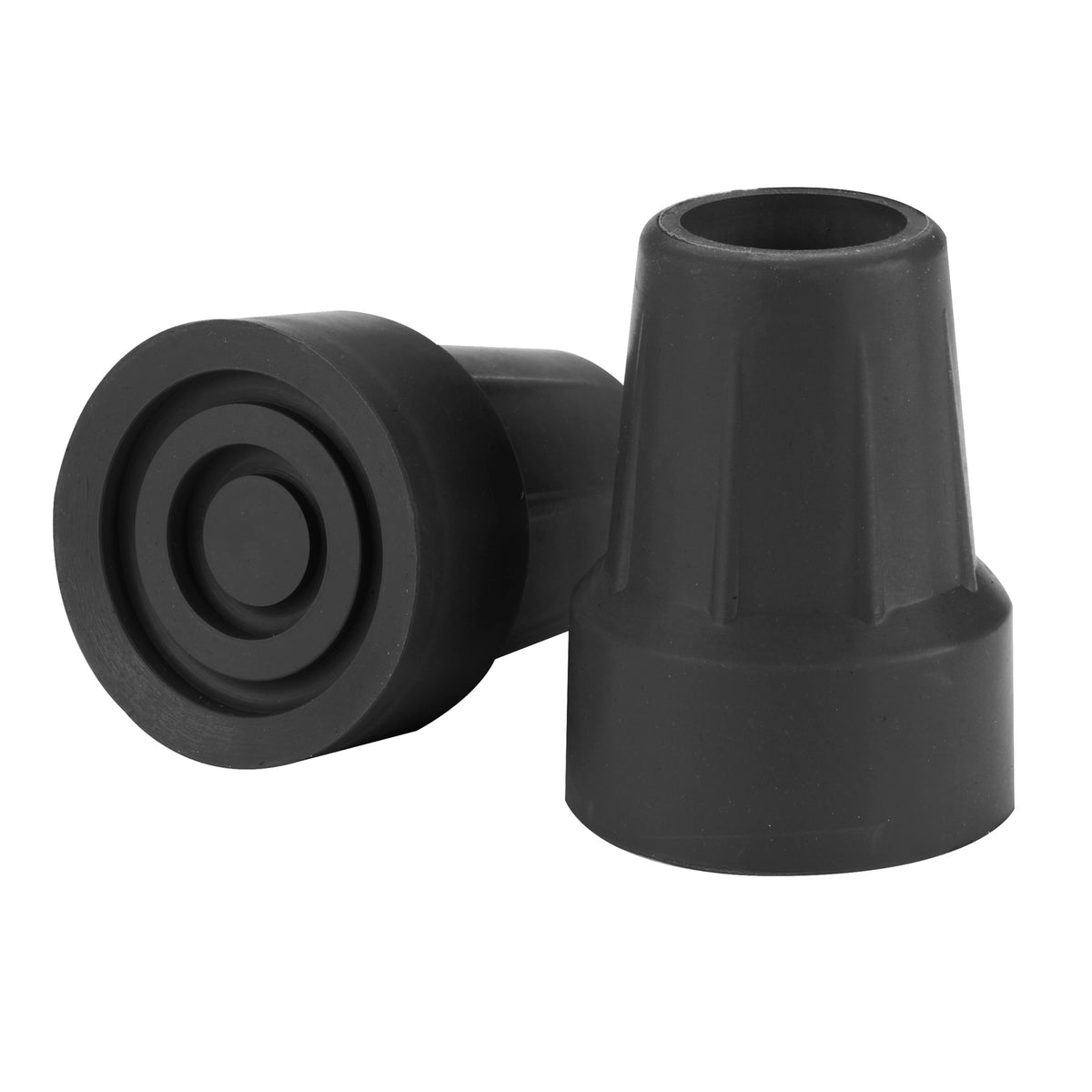 Crutch Tips, 7/8, Black, 1 Pair