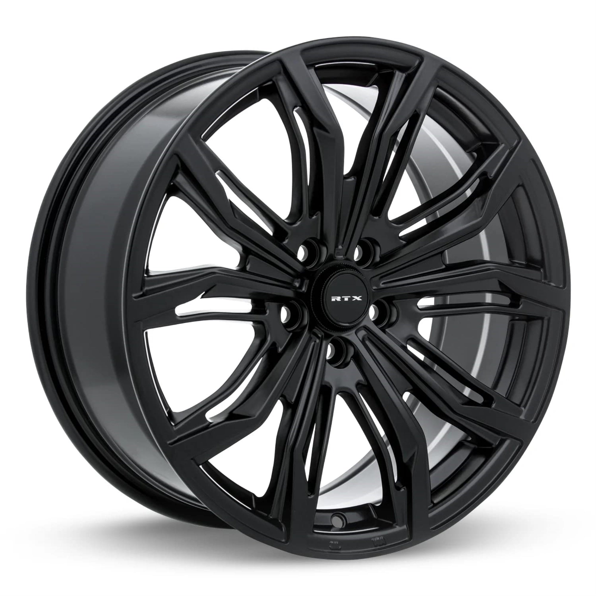 Rtx Black Widow Custom Wheel - 17X7.5, 42 Offset, 5X114.3 Bolt Pattern, 73.1Mm Hub - Satin Black Rim