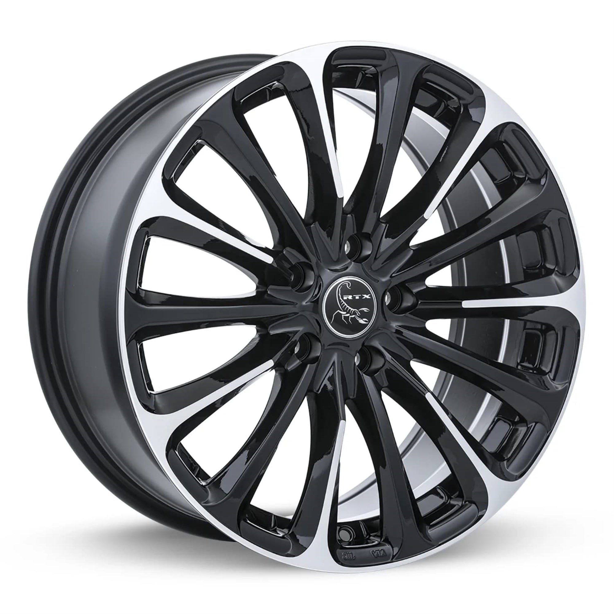 Poison, 16 X 7, 5 X 114.3, 42, 73.1, Black Machined 081667