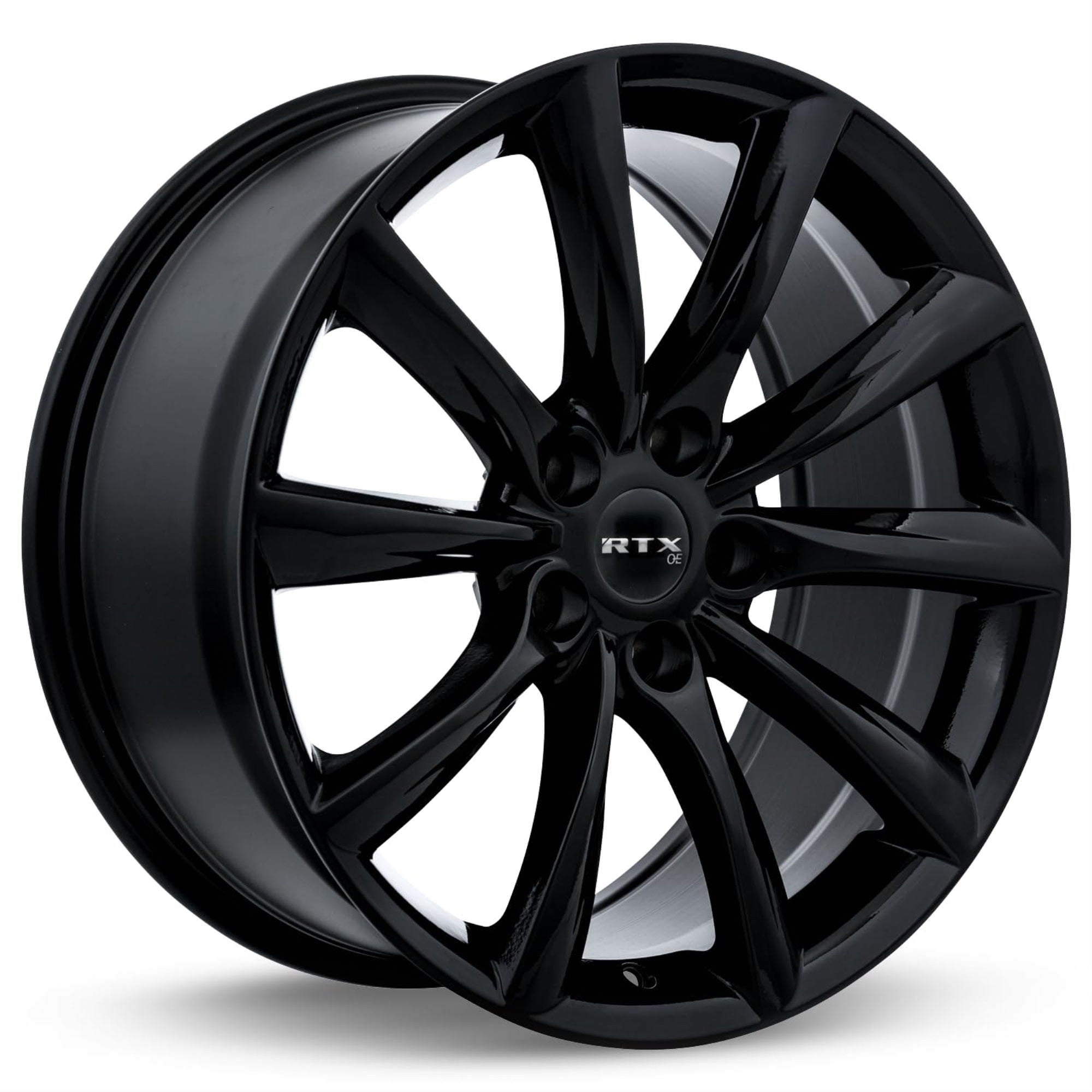 Rtx Alto Custom Wheel - 20X8.5, 35 Offset, 5X120.65 Bolt Pattern, 64.1Mm Hub - Gloss Black Rim