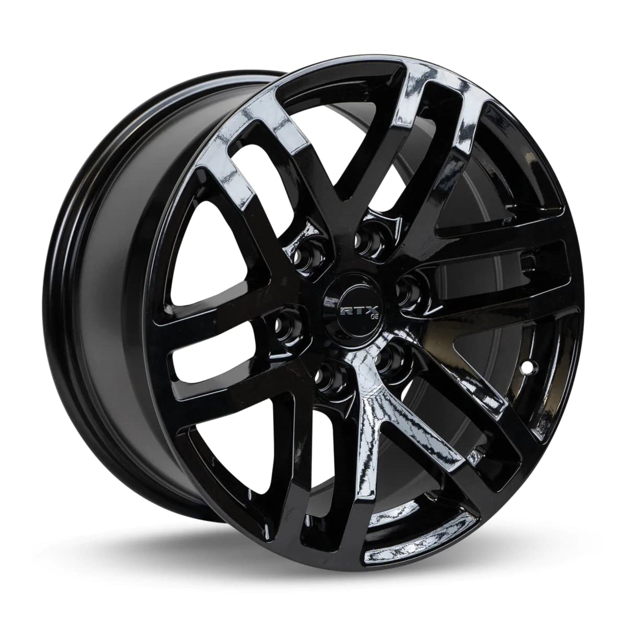 Rtx Oak Custom Wheel - 17X8.5, 30 Offset, 6X135 Bolt Pattern, 87.1Mm Hub - Gloss Black Rim