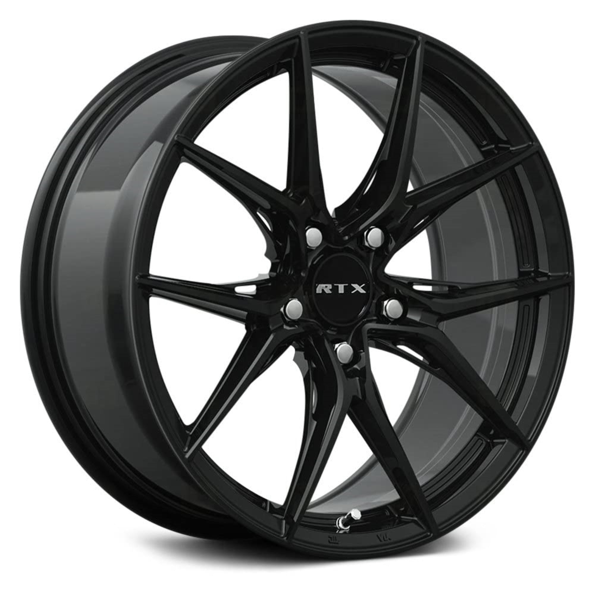 Rtx Slick Custom Wheel - 16X7, 40 Offset, 5X114.3 Bolt Pattern, 73.1Mm Hub - Gloss Black Rim