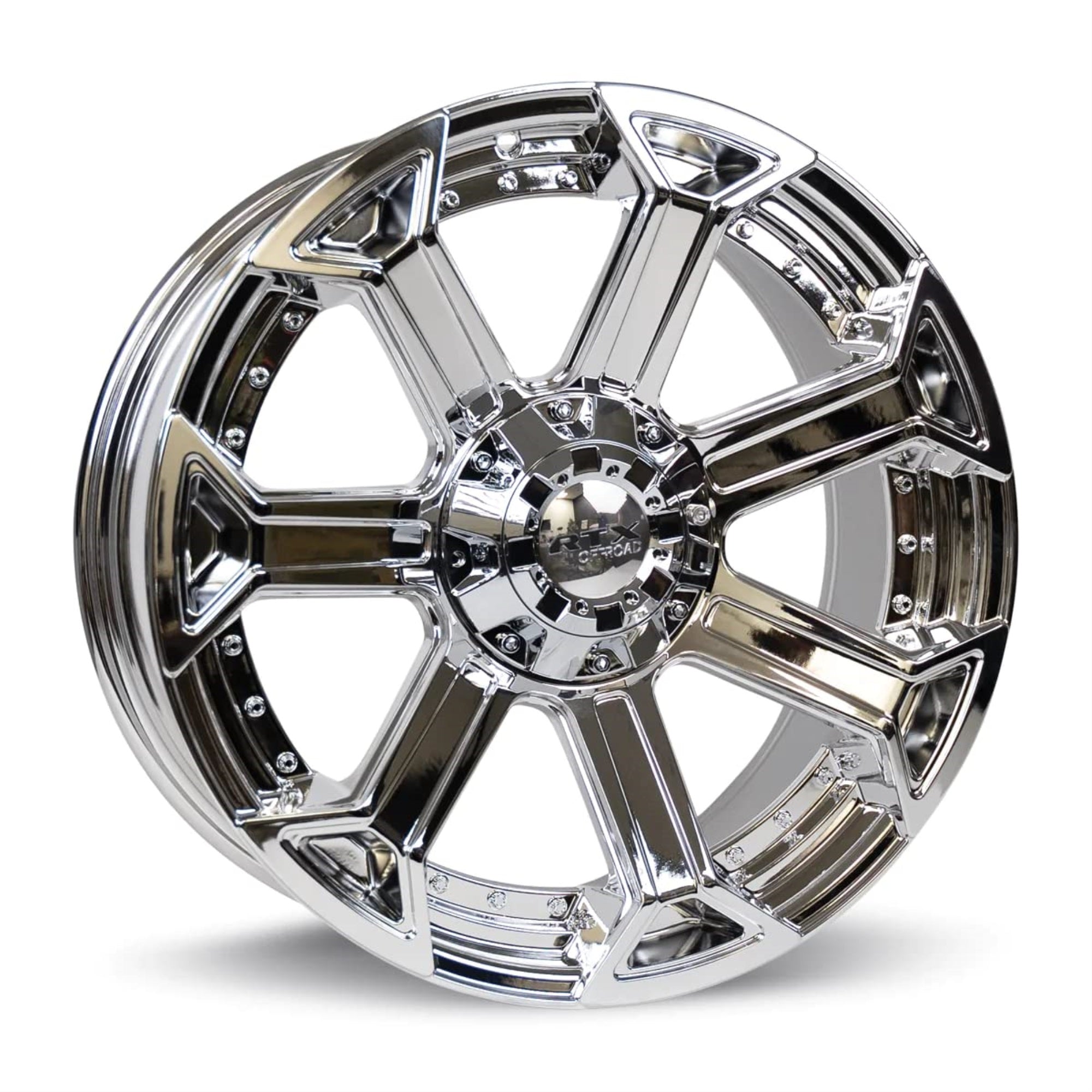 Rtx Peak Custom Wheel - 20X9, 0 Offset, 6X139.7 Bolt Pattern, 87.1Mm Hub - Chrome Rim