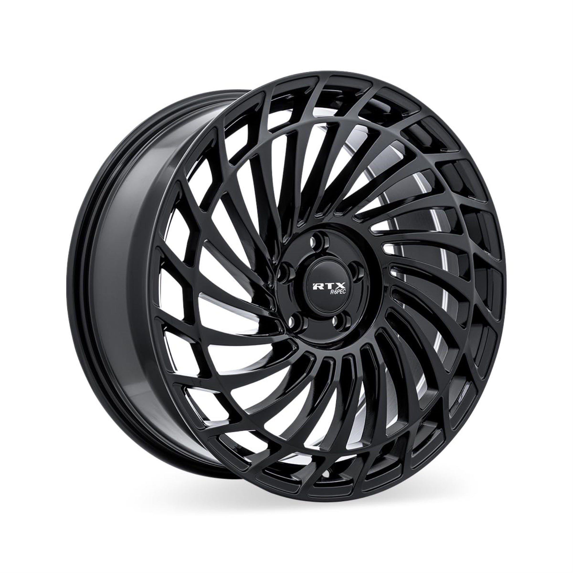 Rtx Rs06 Custom Wheel - 20X8.5, 40 Offset, 5X114.3 Bolt Pattern, 67.1Mm Hub - Gloss Black Rim