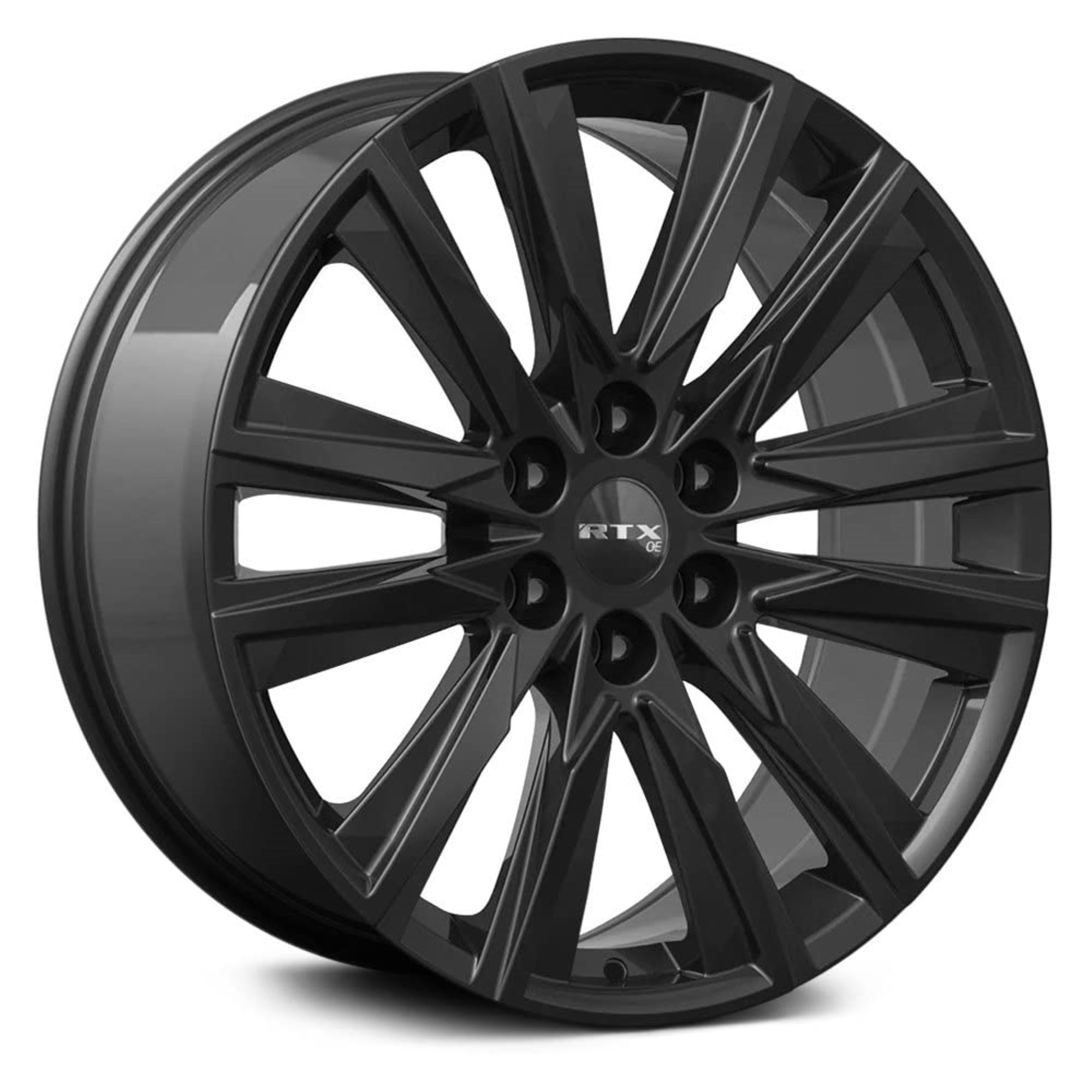 Rtx Gm-01 Custom Wheel - 20X9, 25 Offset, 6X139.7 Bolt Pattern, 78.1Mm Hub - Gloss Black Rim