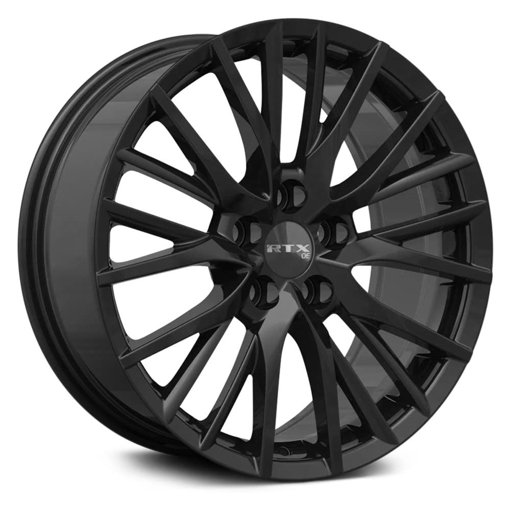 Rtx Kyo Custom Wheel - 18X8, 35 Offset, 5X114.3 Bolt Pattern, 60.1Mm Hub - Gloss Black Rim