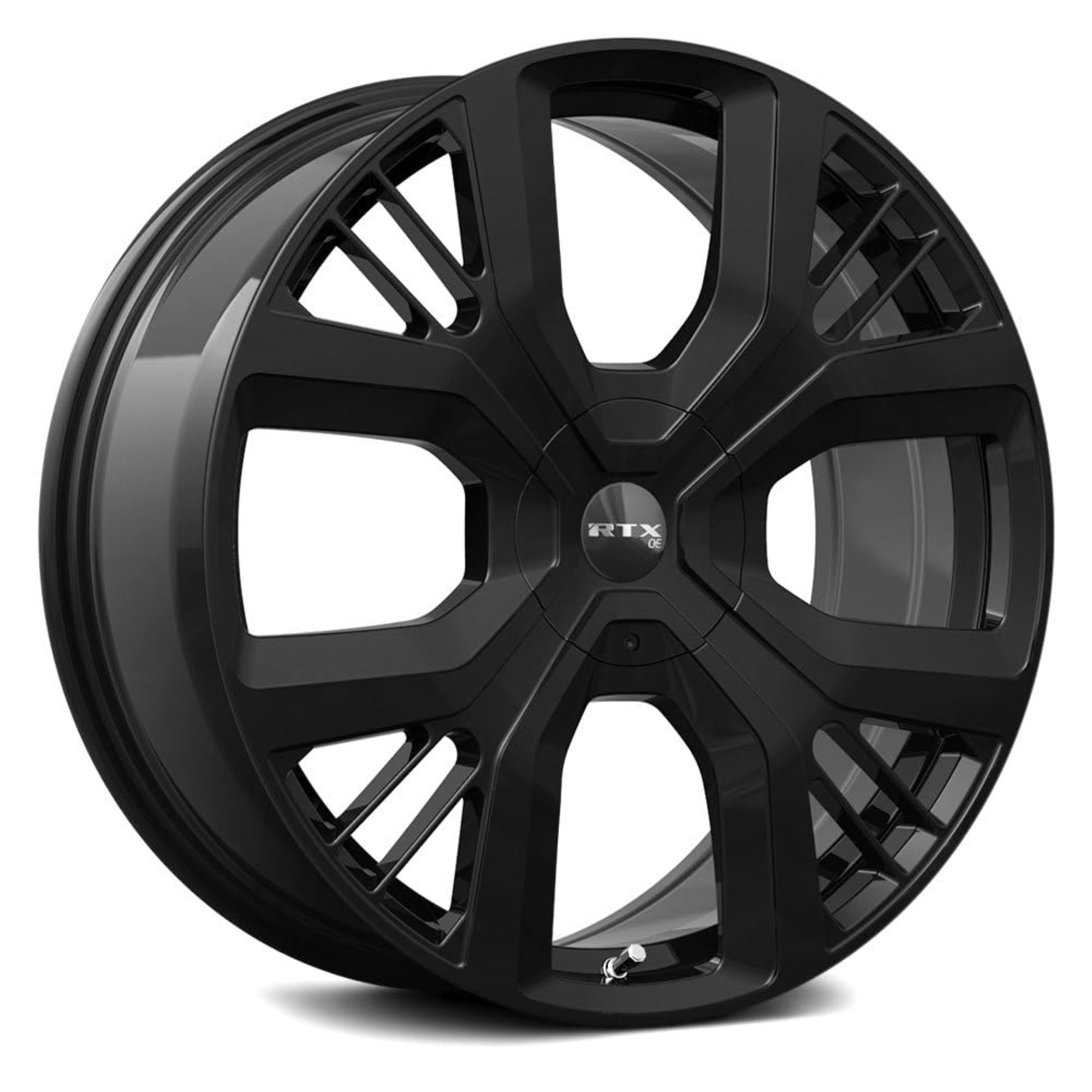 Rtx Ps-01 Custom Wheel - 20X8, 45 Offset, 5X108 Bolt Pattern, 63.4Mm Hub - Gloss Black Rim