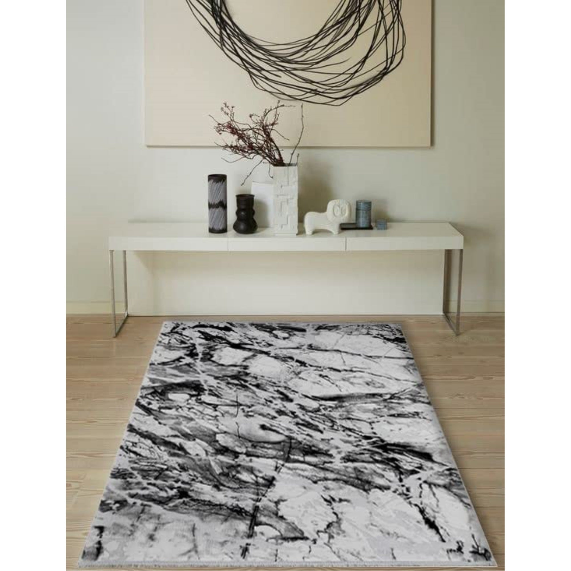 Whiteline Modern Living Magda Decorative Acrylic Rug