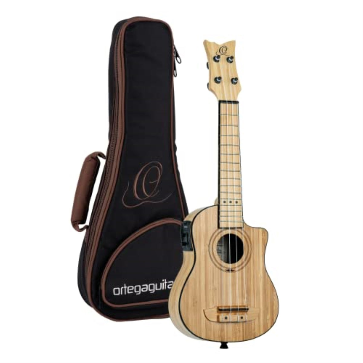 Bamboo Series All Solid Soprano Acoustic-Electric Ukulele With Bag