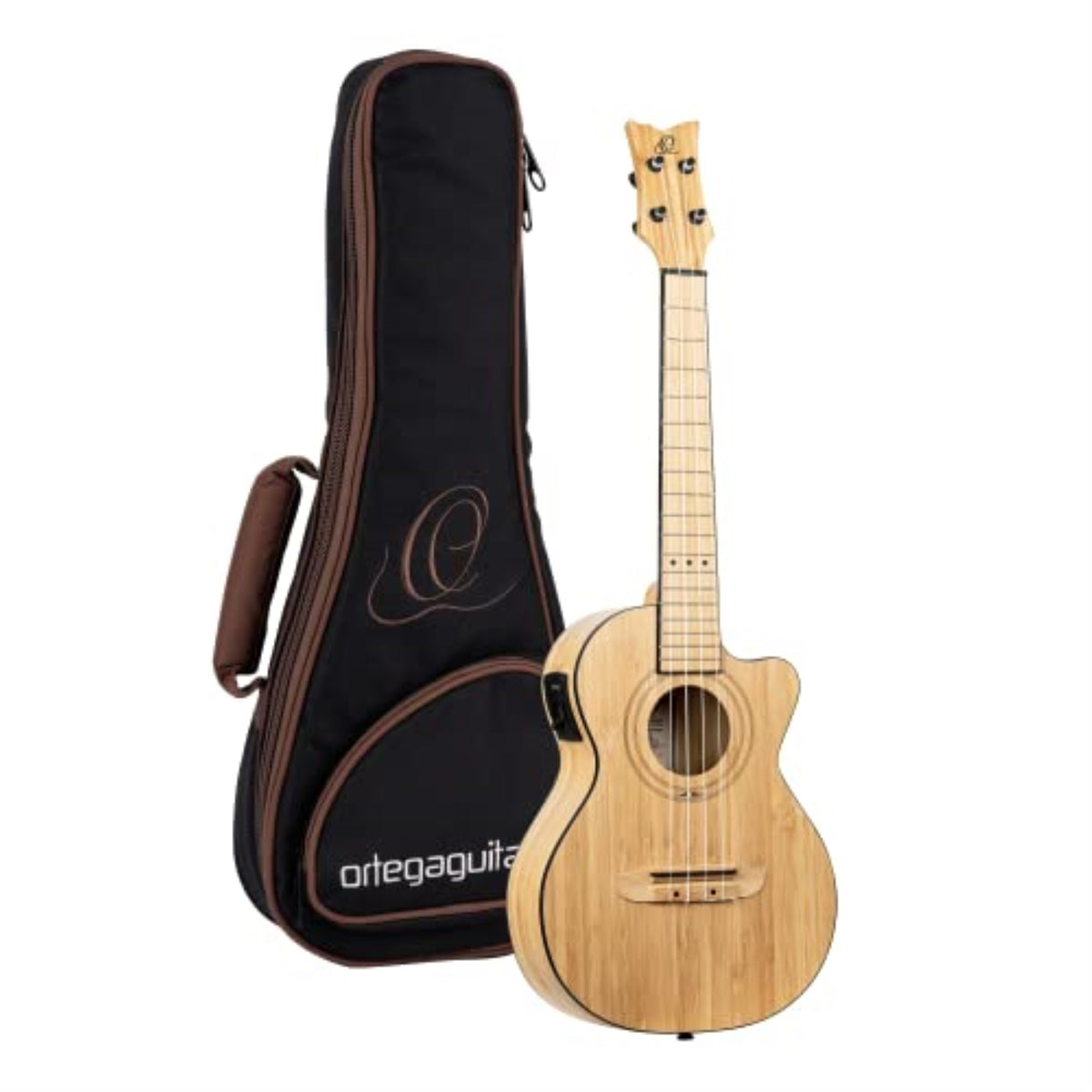 Bamboo Series All Solid Tenor Acoustic-Electric Ukulele With Bag