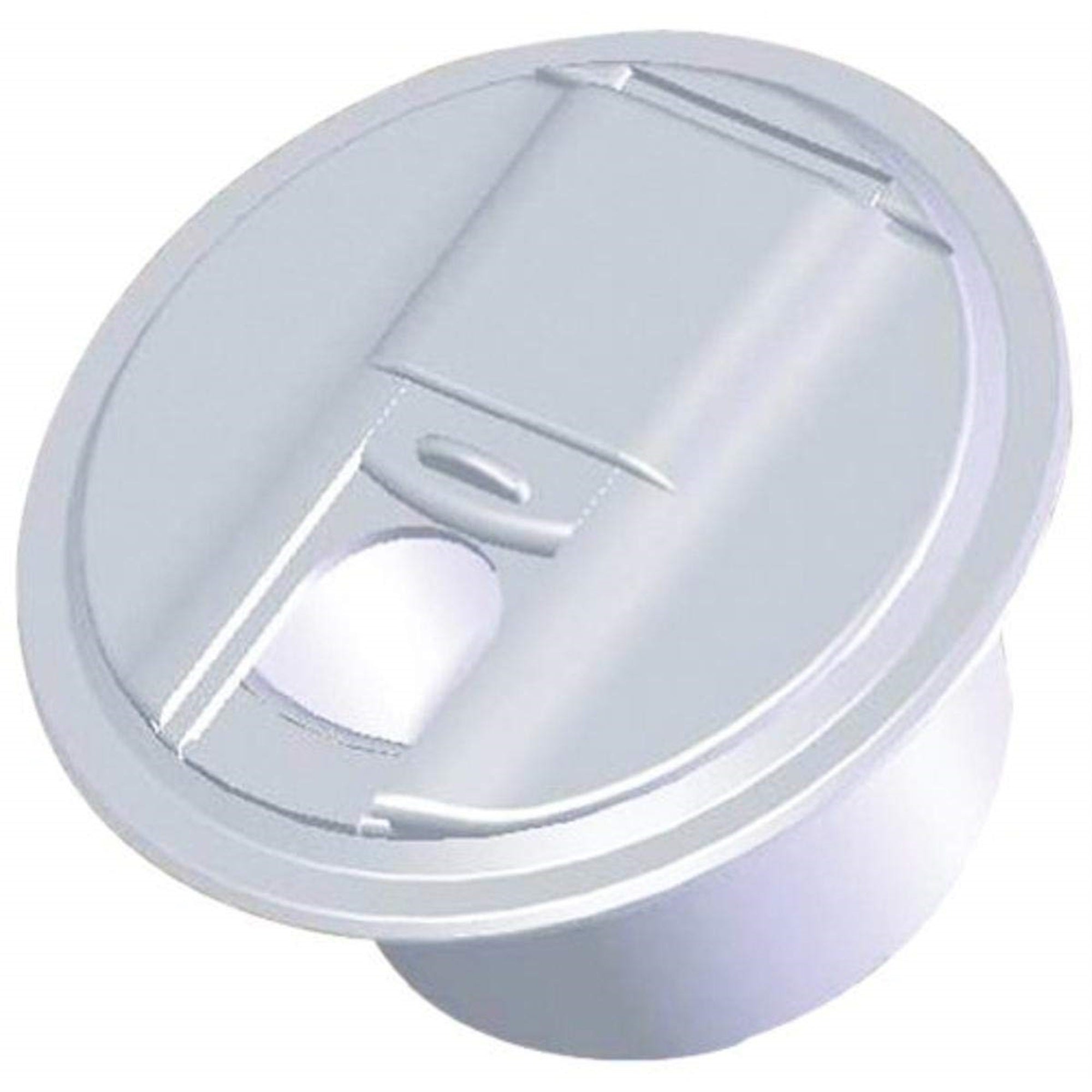 Rv Designer B101, Round Electrical Cable Hatch, Universal, 5 Inch Diameter, Polar White