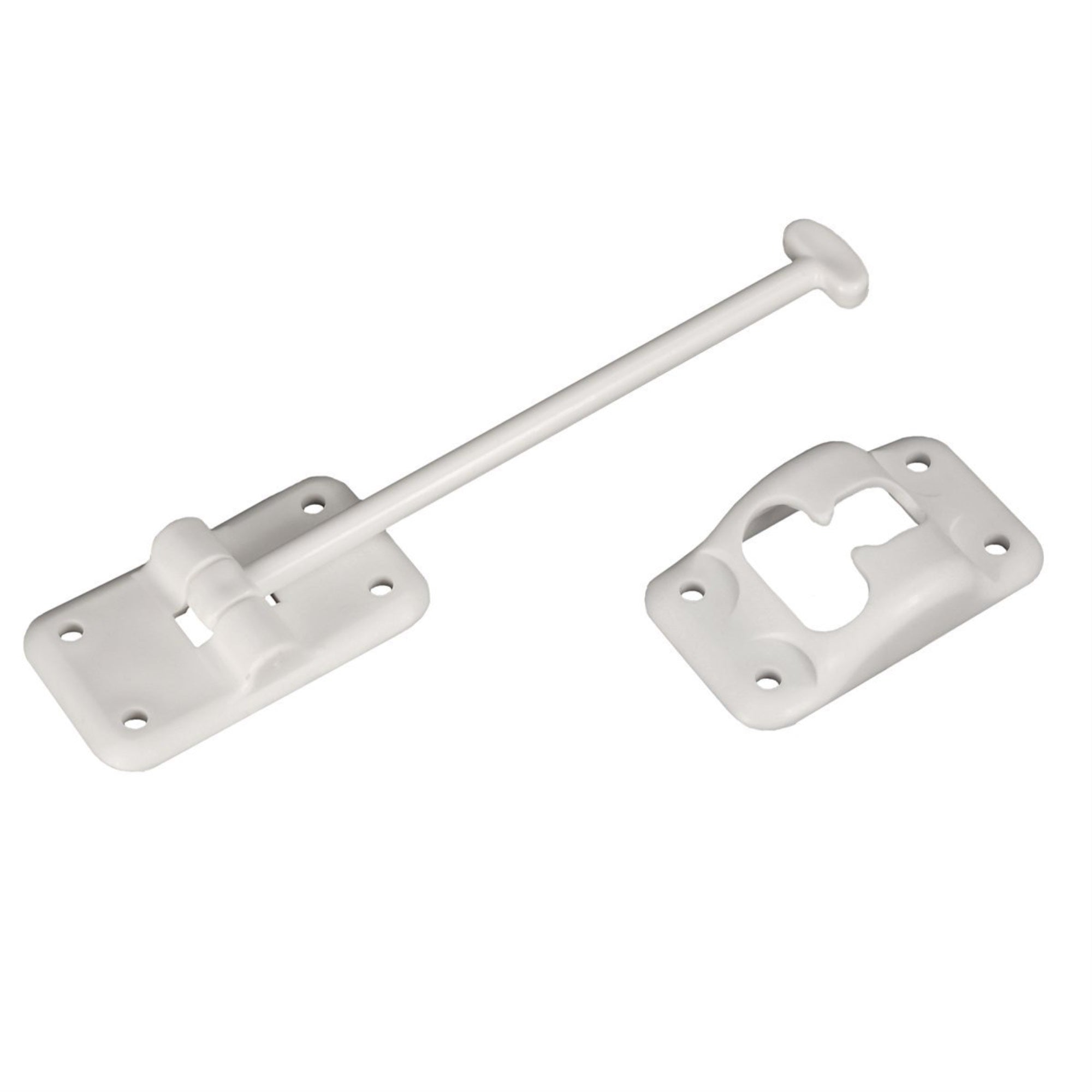 Rv Designer E235, Plastic Door Holder, T Style, 6 Inch, White, Entry Door Hardware