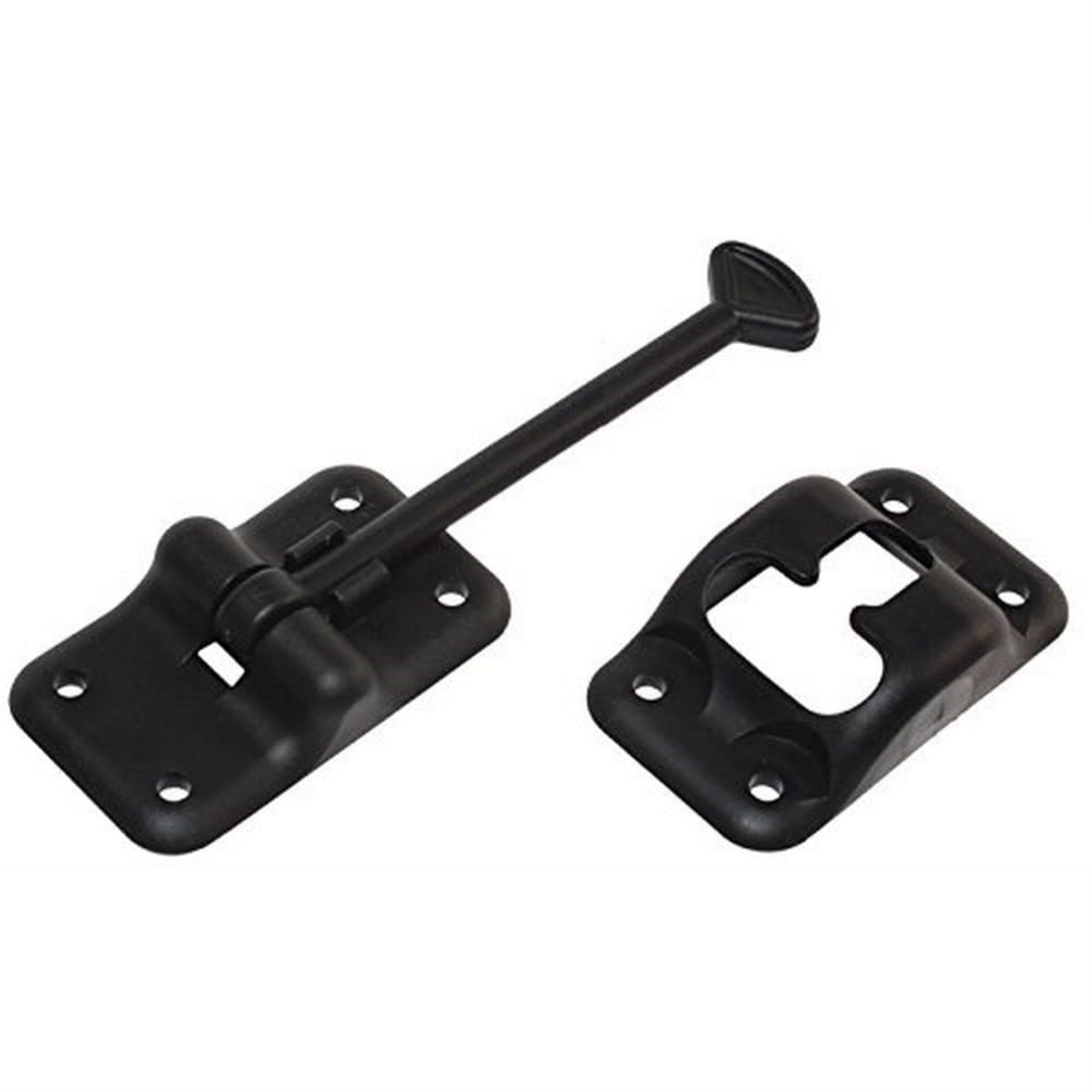 Rv Designer E236, Plastic Door Holder, T Style, 6 Inch, Black Entry Door Hardware