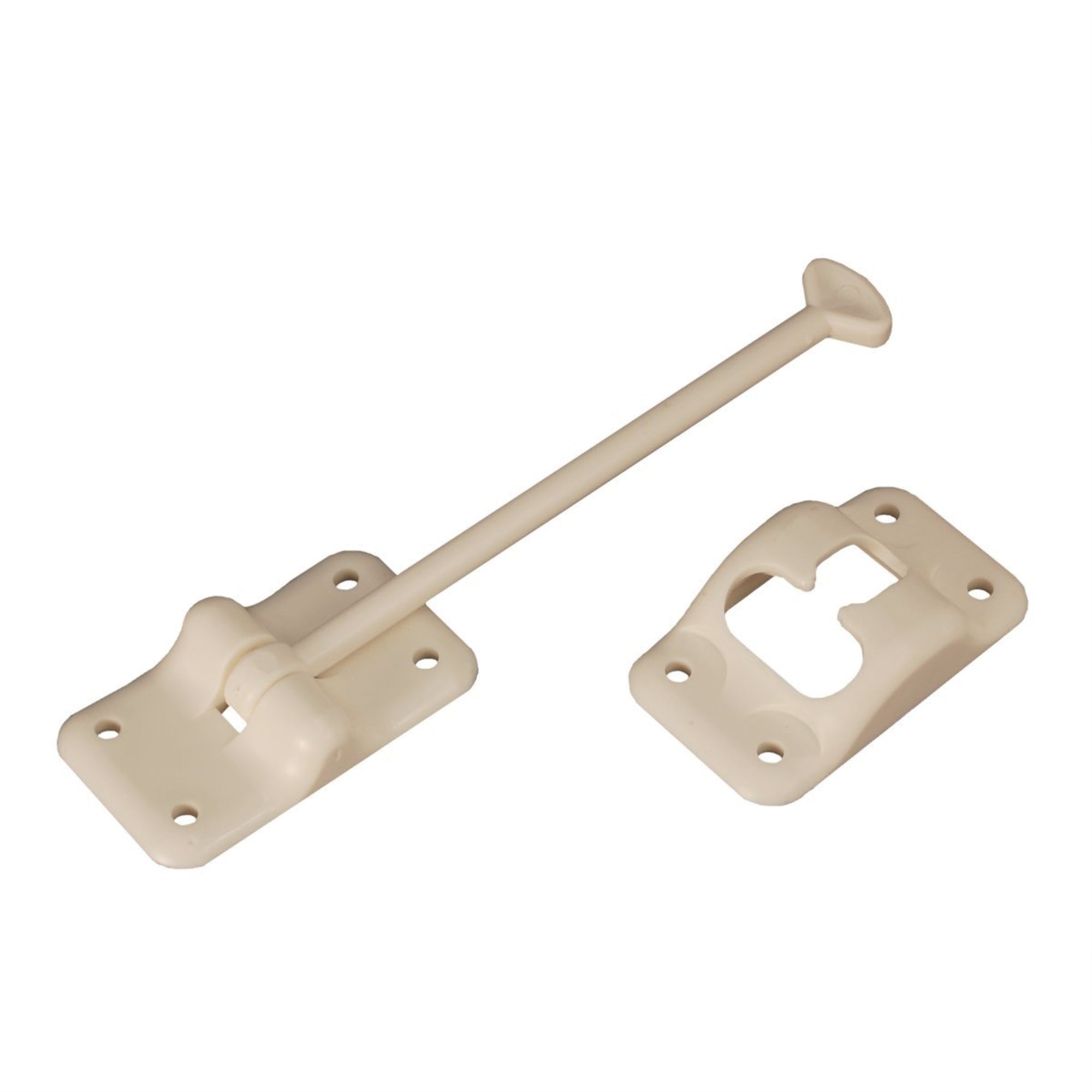 Rv Designer E237, Plastic Door Holder, T-Style, 6 Inch, Colonial White, Entry Door Hardware
