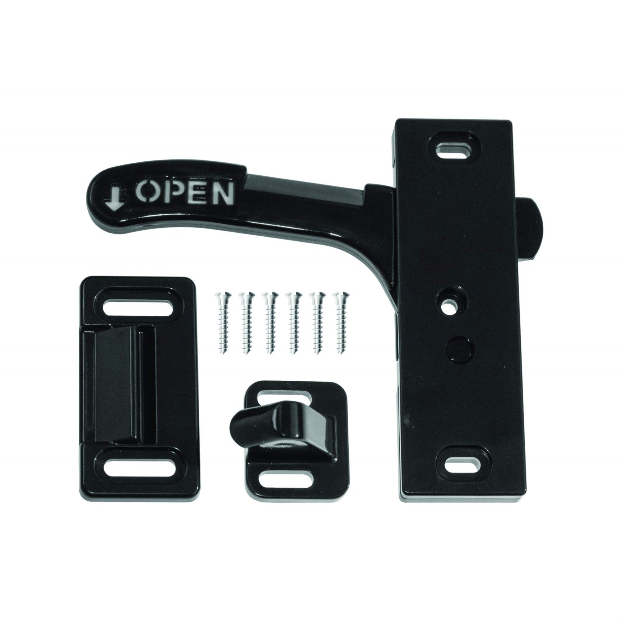 Spep.Com Rv Screen Door Latch Kit With Screws - For Camper Motorhome Or Travel Trailer (Left Hand)