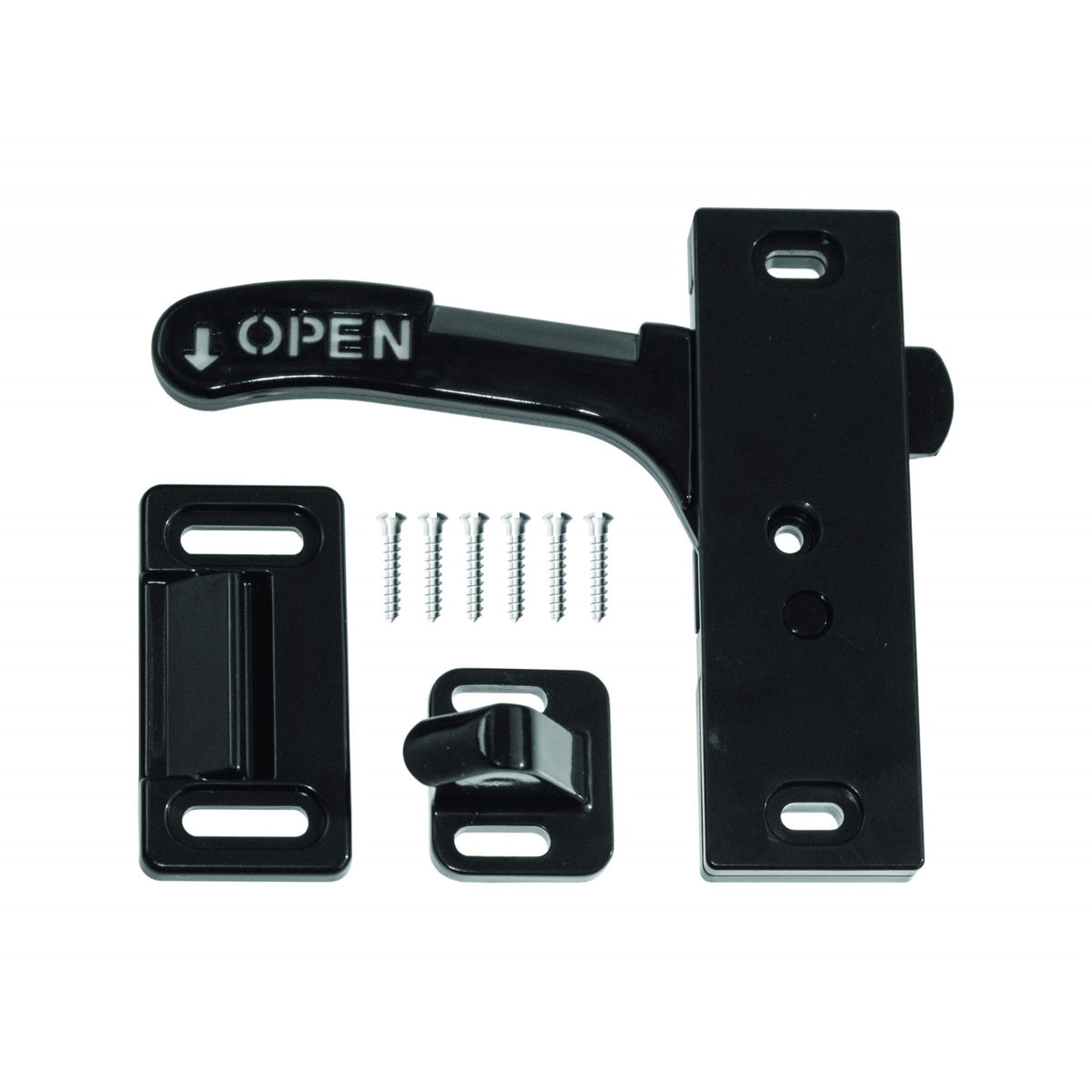 Spep.Com Rv Screen Door Latch Kit With Screws - For Camper Motorhome Or Travel Trailer (Left Hand)