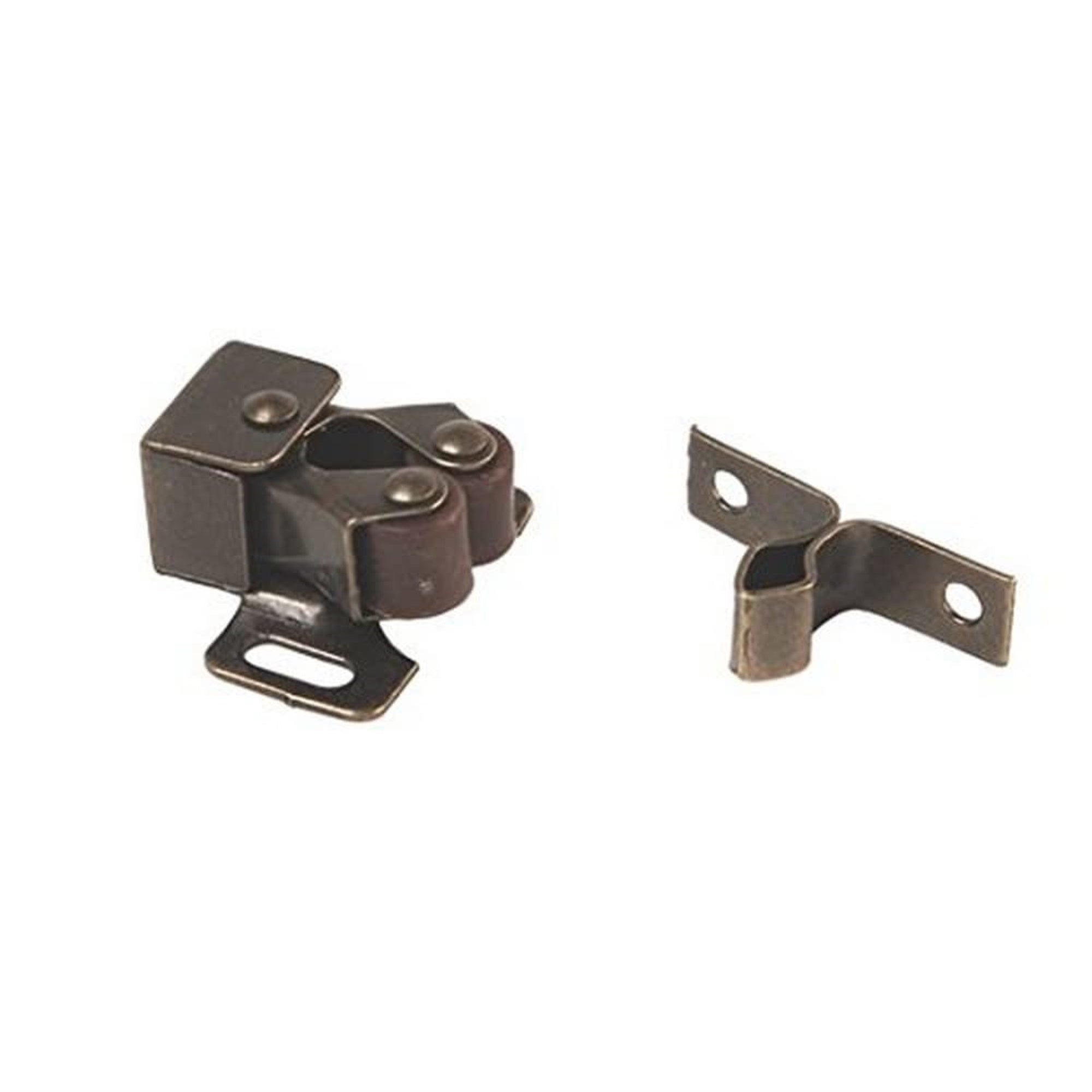 Rv Designer H201, Roller Catch With Prong, Antique Brass, 2 Per Pack, Cabinet Hardware Brown Small