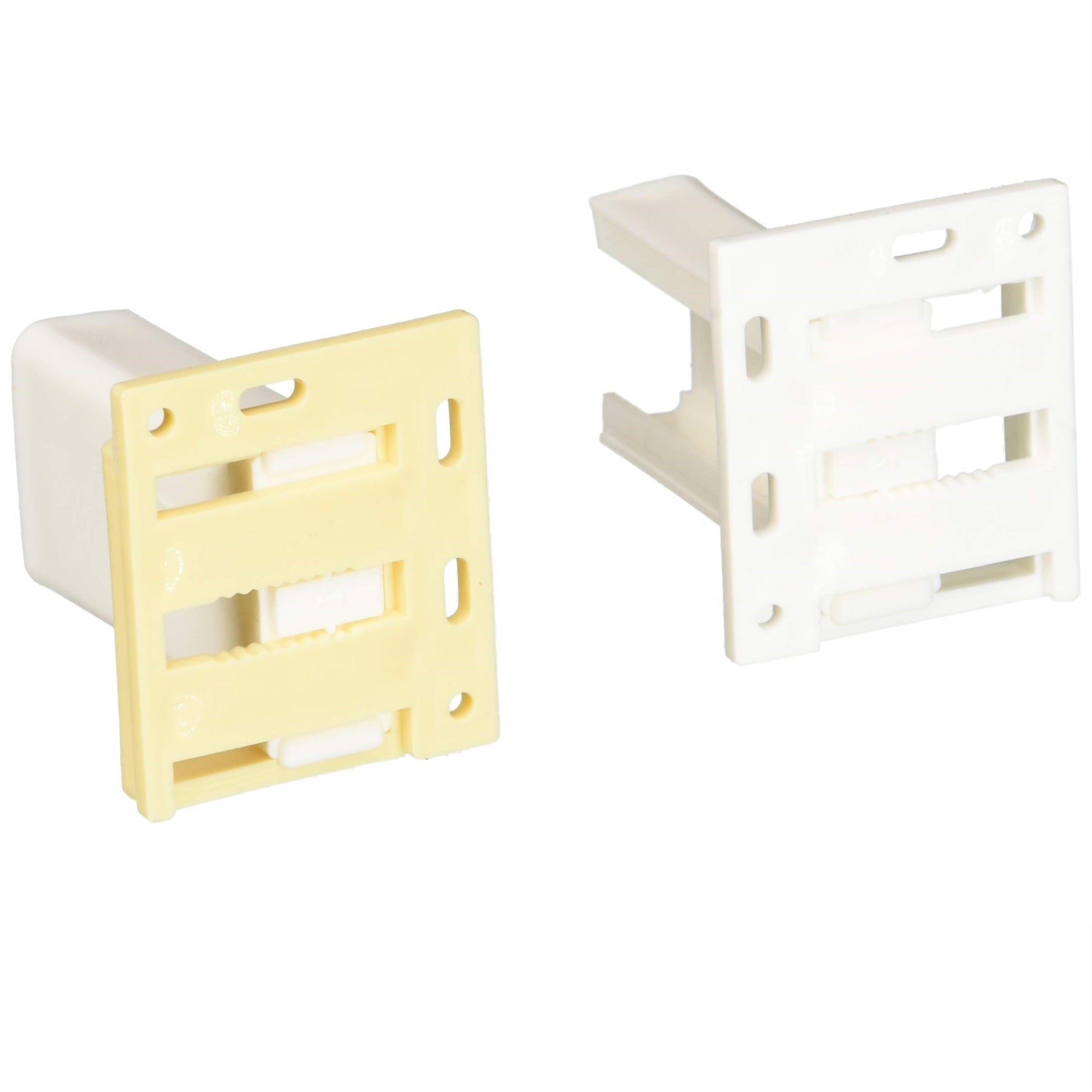 Rv Designer H305, Drawer Slide Socket Set, C - Shape, 2 Per Pack, Cabinet Hardware, White, Small