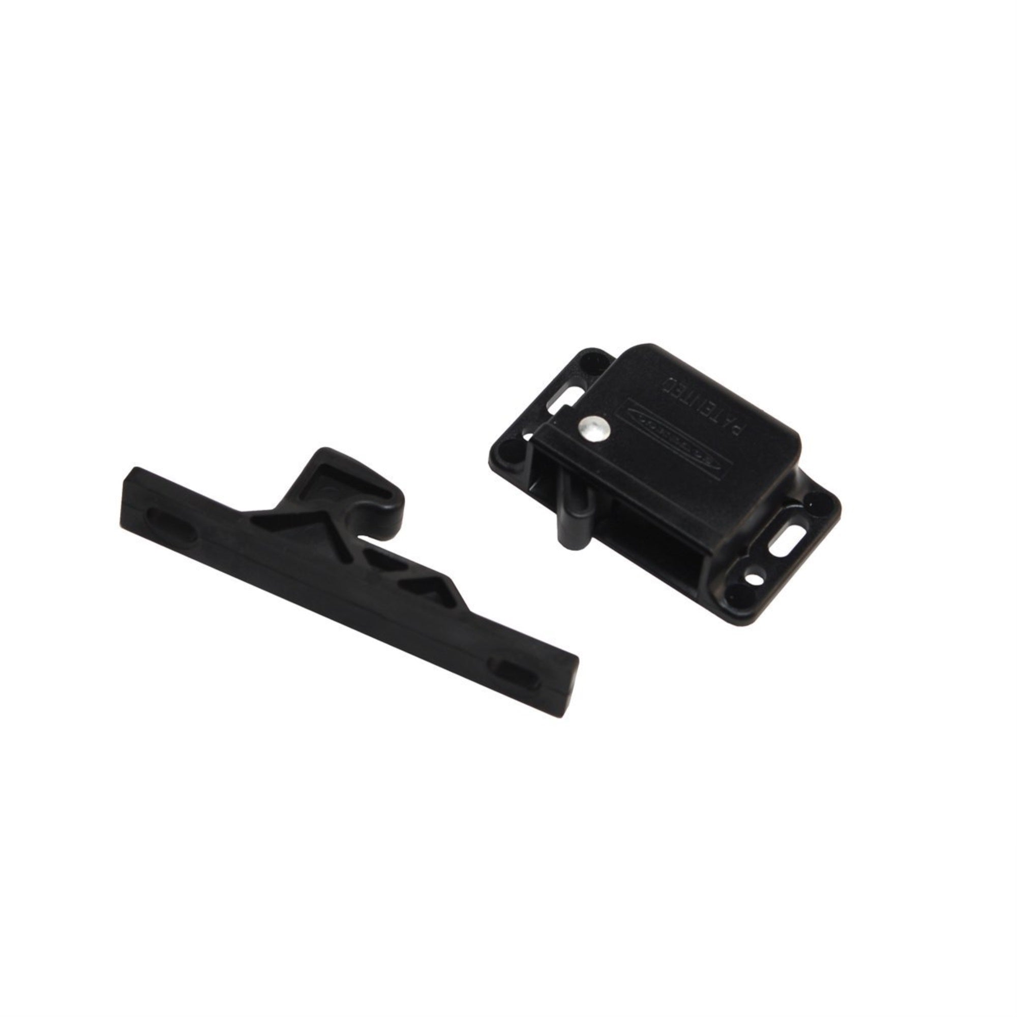 Rv Designer H316, Universal Push Latch, 10 Lb., Cabinet Hardware , Black
