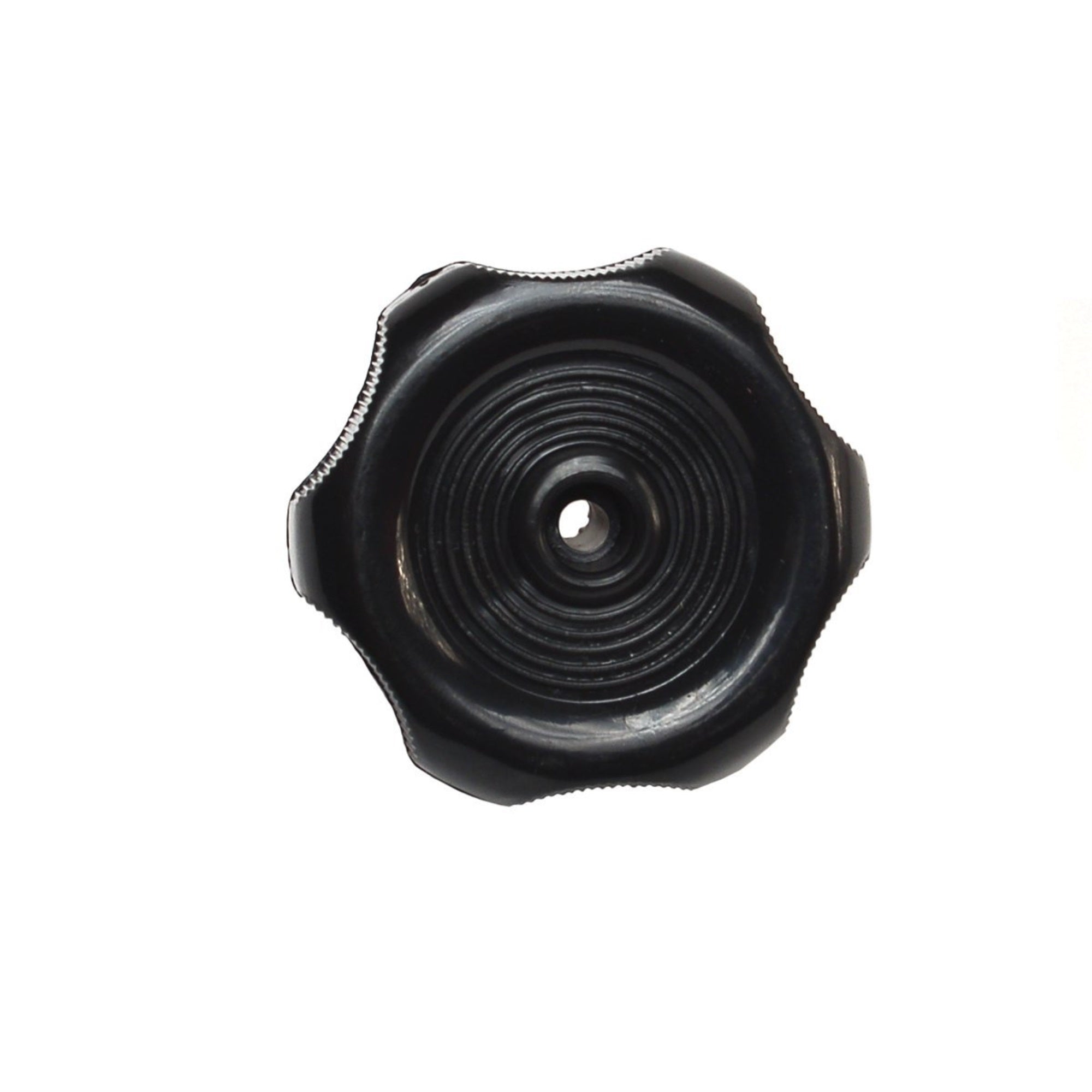 Rv Designer H711, Plastic Window Knob, 2-1/4 Inch Diameter, 1/2 Inch Shaft, Black, Interior Hardware