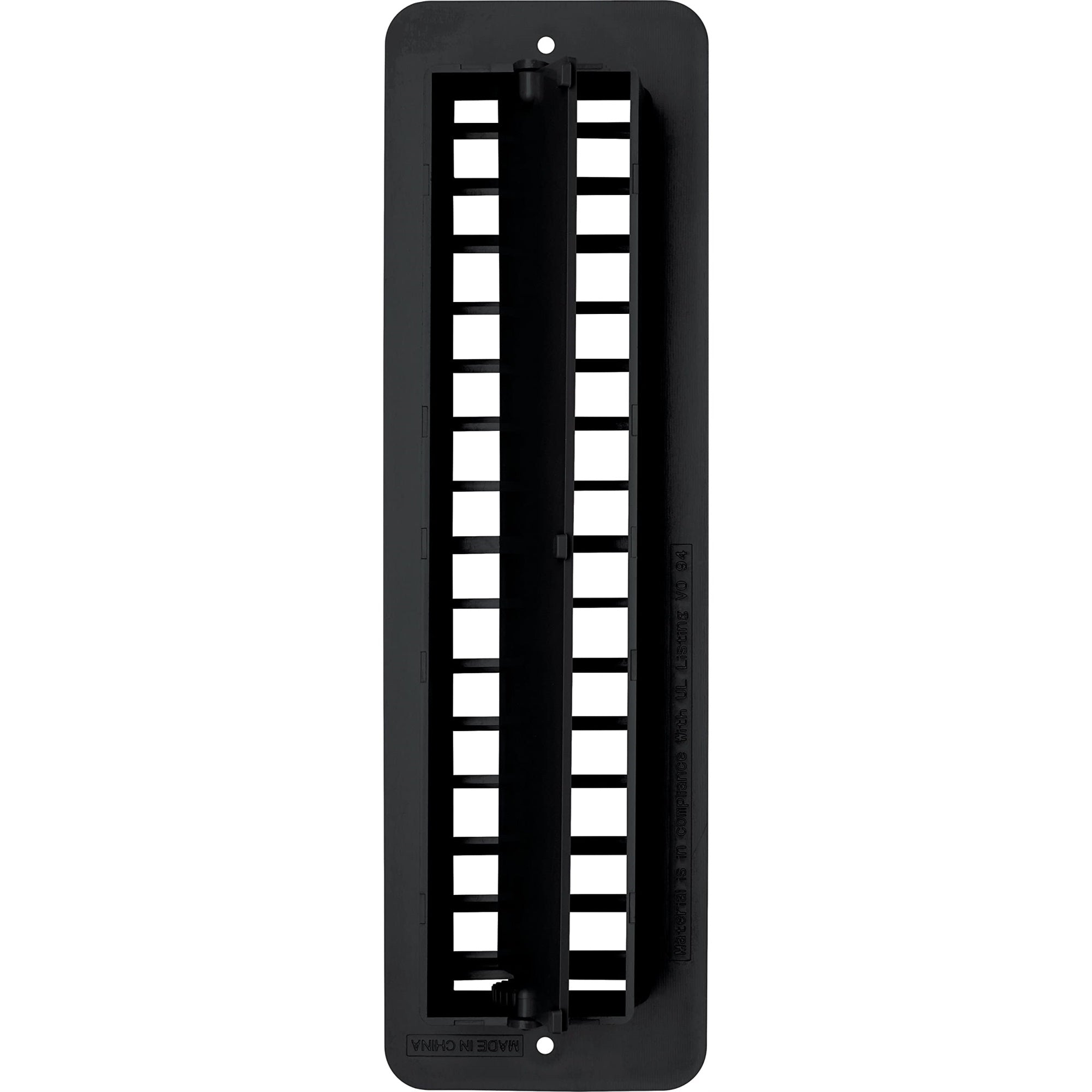 Rv Designer H841 Plastic, Black, Damper Rv Vent Register