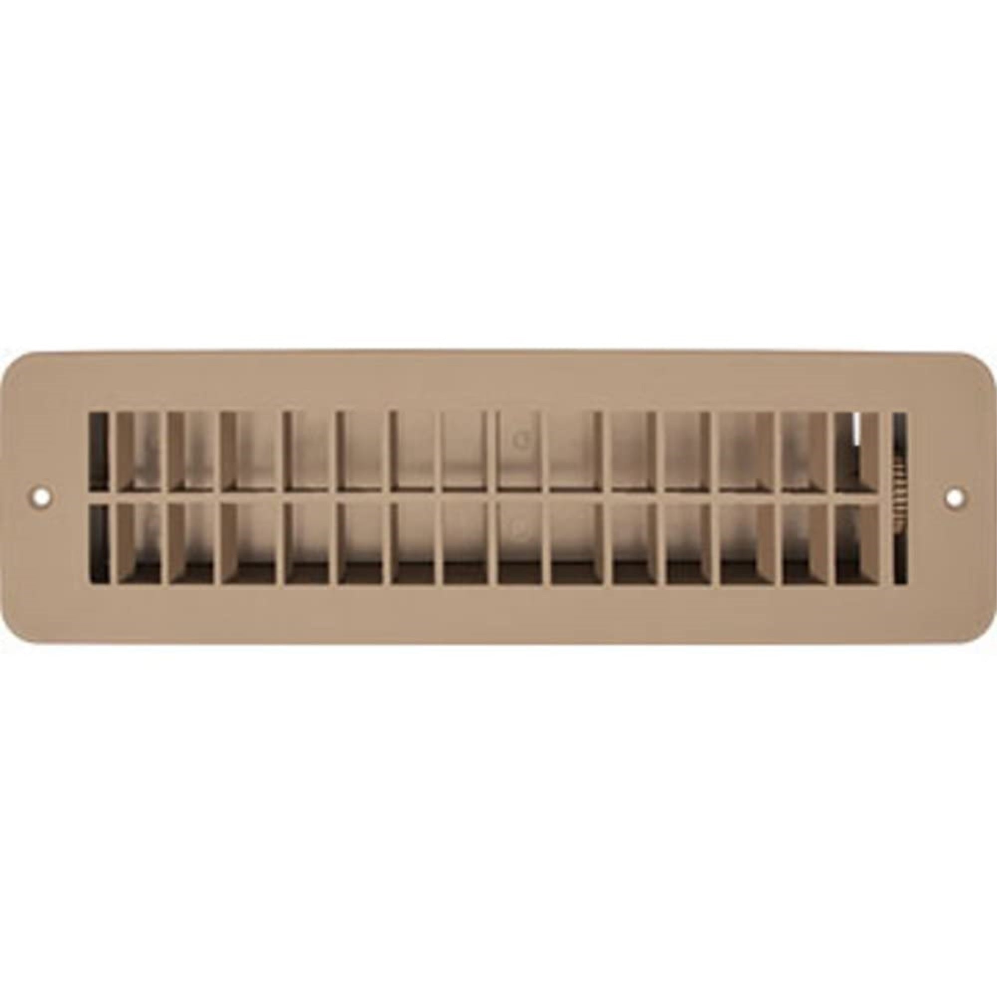 Rv Designer H861, Plastic Floor Register With Damper, 10 Inch X 2-1/4 Inch, Tan, Interior Hardware