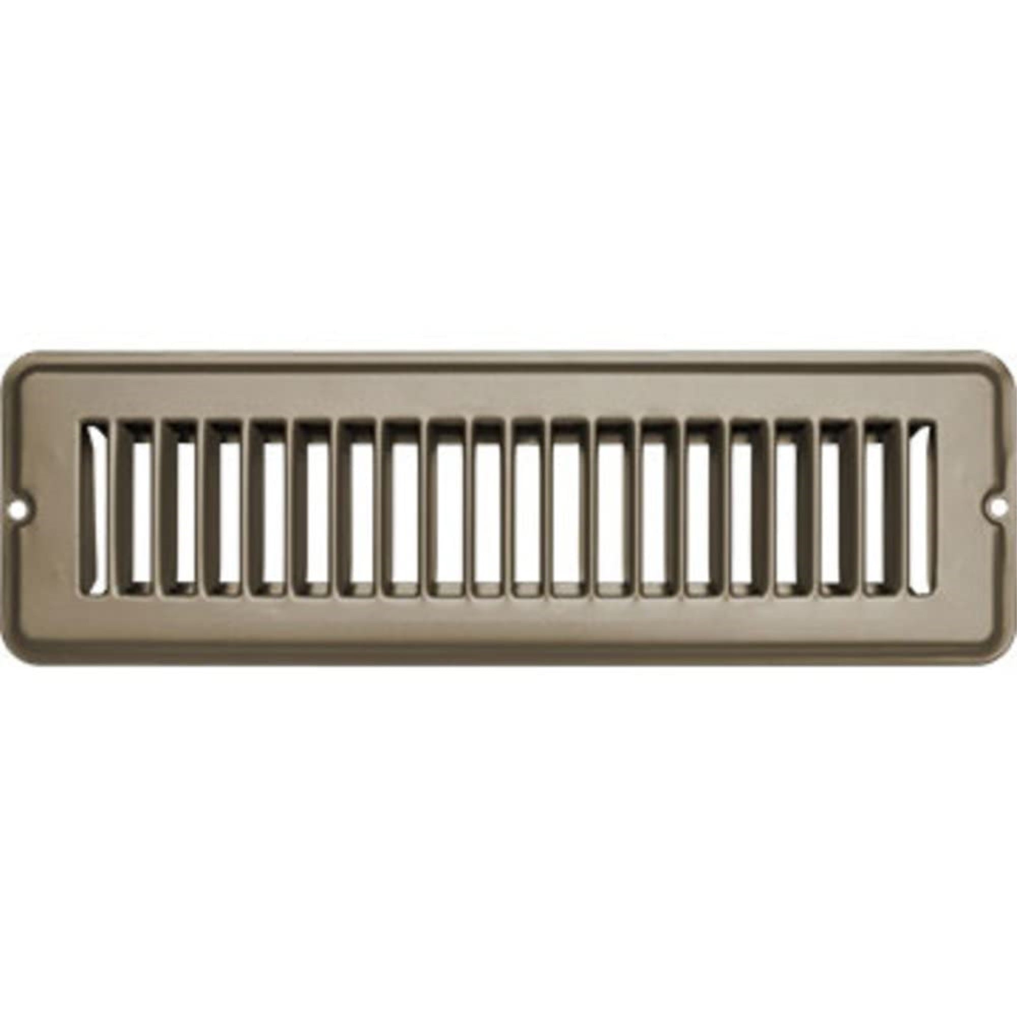 Rv Designer H870, Metal Floor Register, Undampered, 10 Inch X 2 Inch, Tan, Interior Hardware