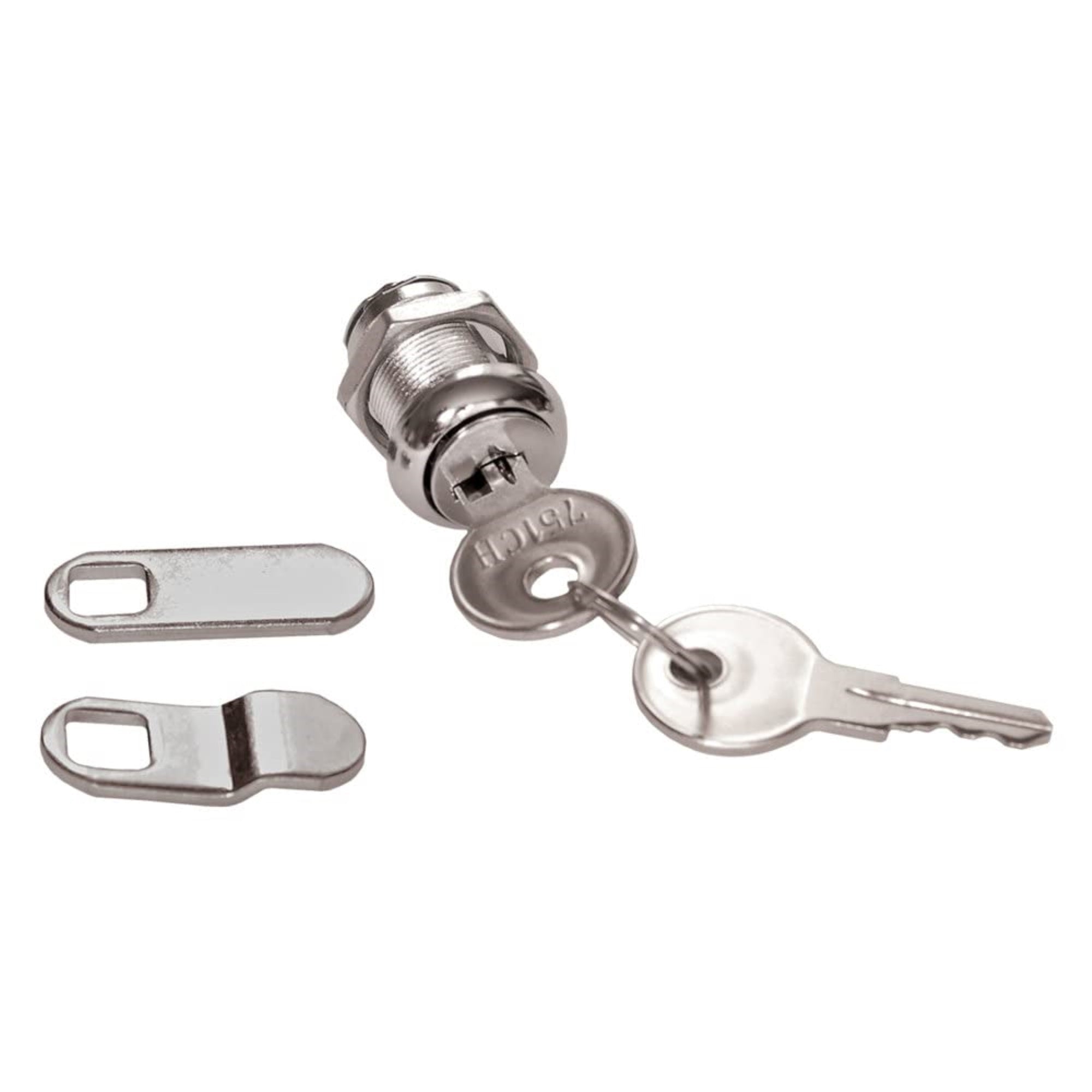 Rv Designer L427, Econo Cam Lock, 7/8 Inch, Keyed Code 751, Compartment Hardware, Siliver