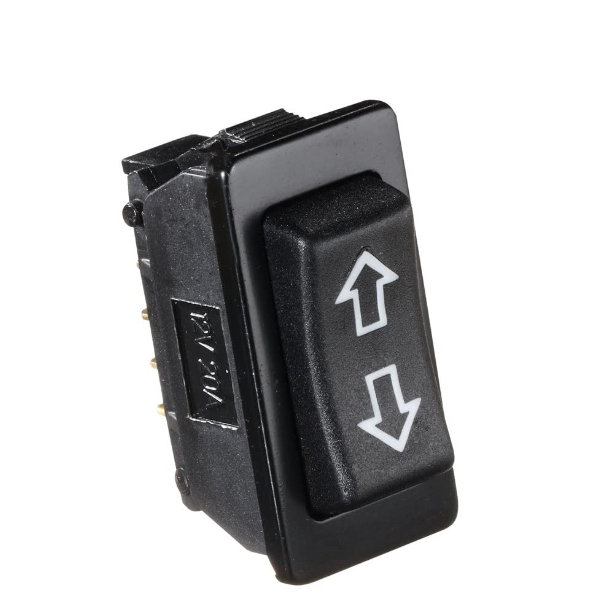 Rv Designer S125, Rocker Switch, 20 Amp Continuous, 40 Amp Peak, Black