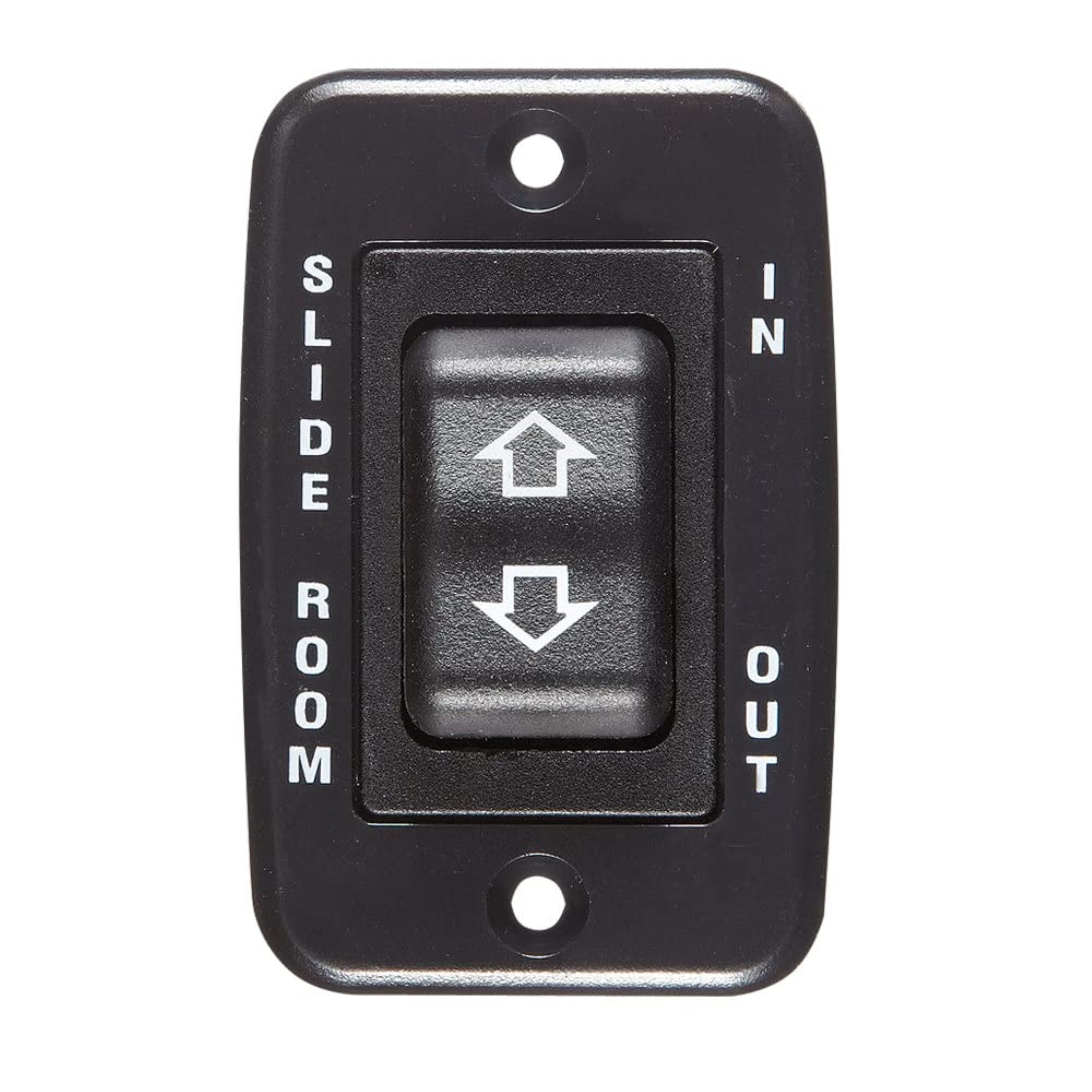 Rv Designer S141, Slide In / Slide Out Contoured Switch, 20 Amp Continuous, 40 Amp Peak, Black, Dc Electrical, 2.3 Inch