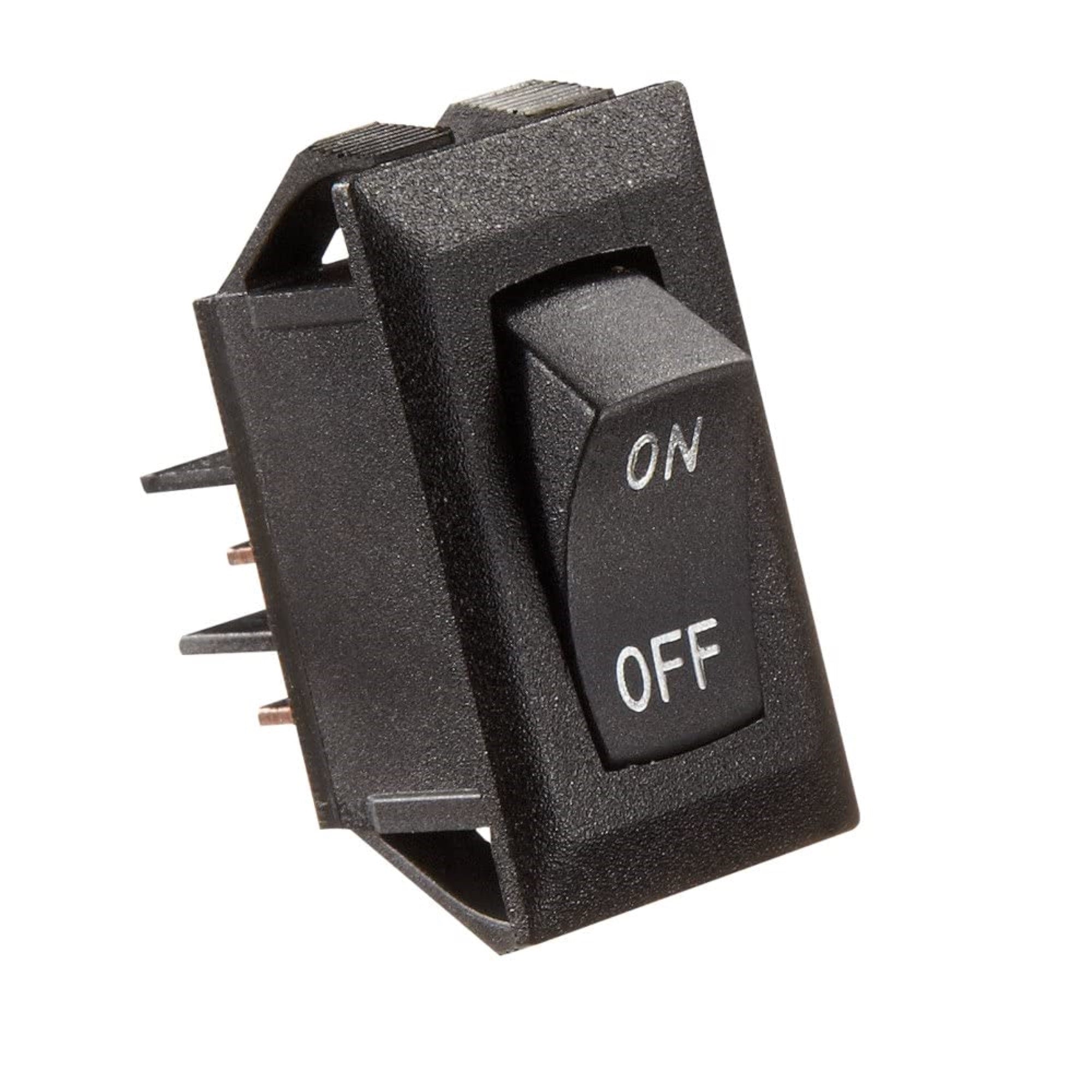 Rv Designer S269, Rocker Switch, 10 Amp, On / Off, Spst, Black W/ Silver Text, Dc Electrical