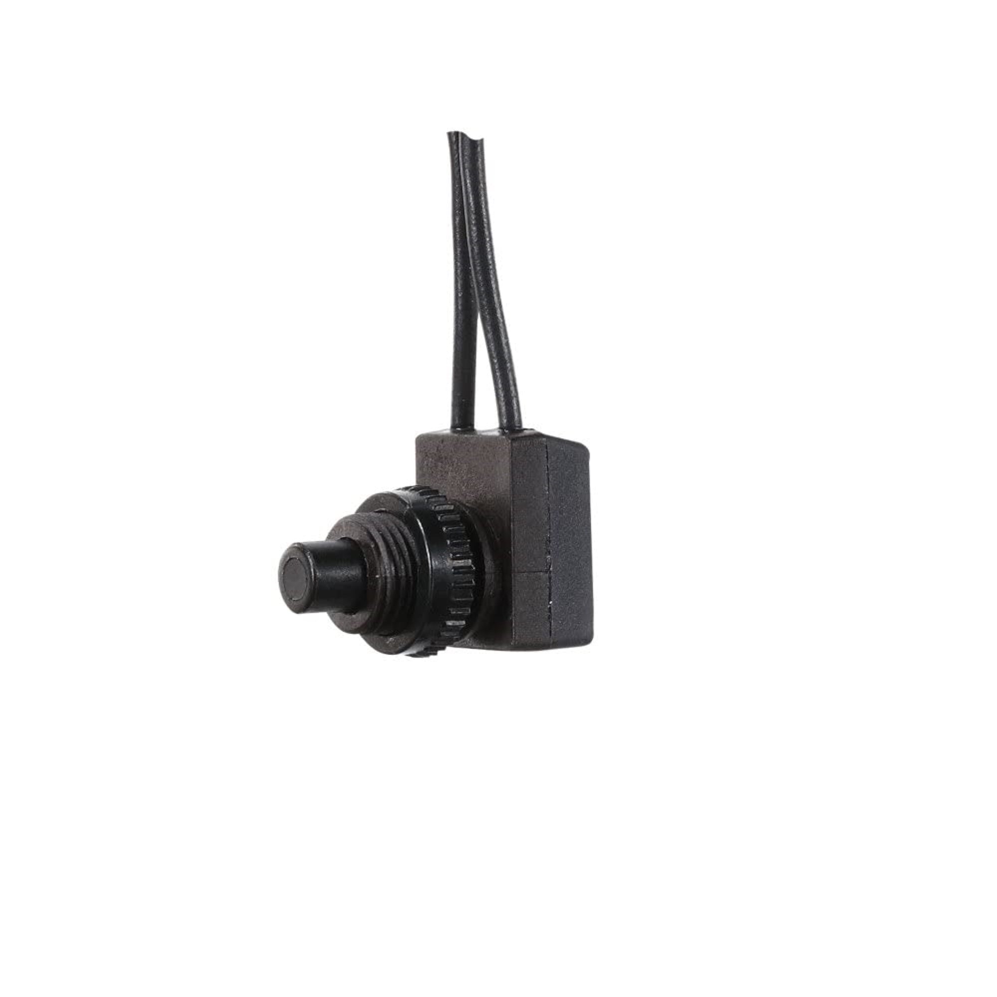 Rv Designer S731, Push Button Switch, 10 Amp, On / Off, Spst, 4.5 Inch Leads
