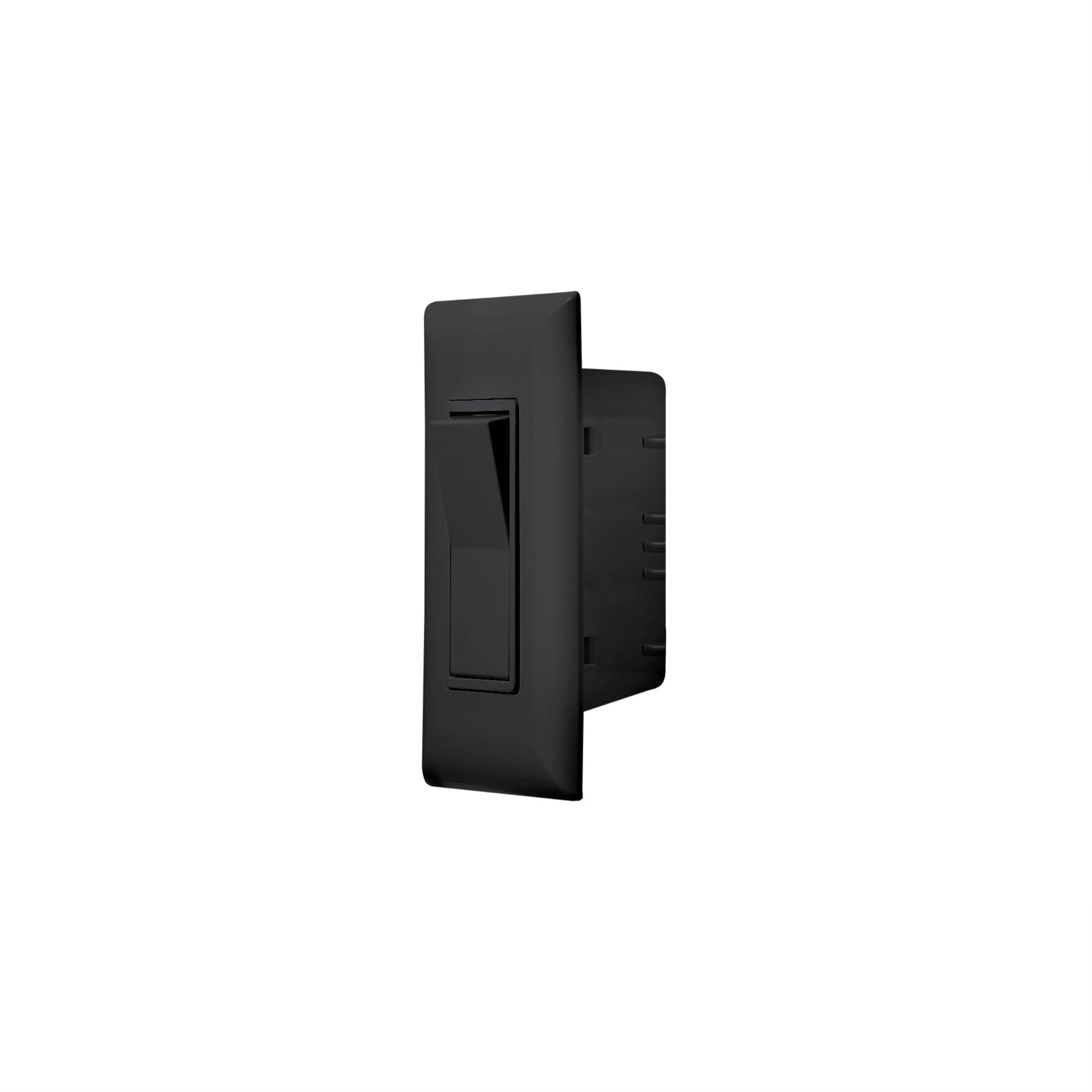 Rv Designer S845, Self Contained Contemporary Cover Plate, Black, Ac Electrical