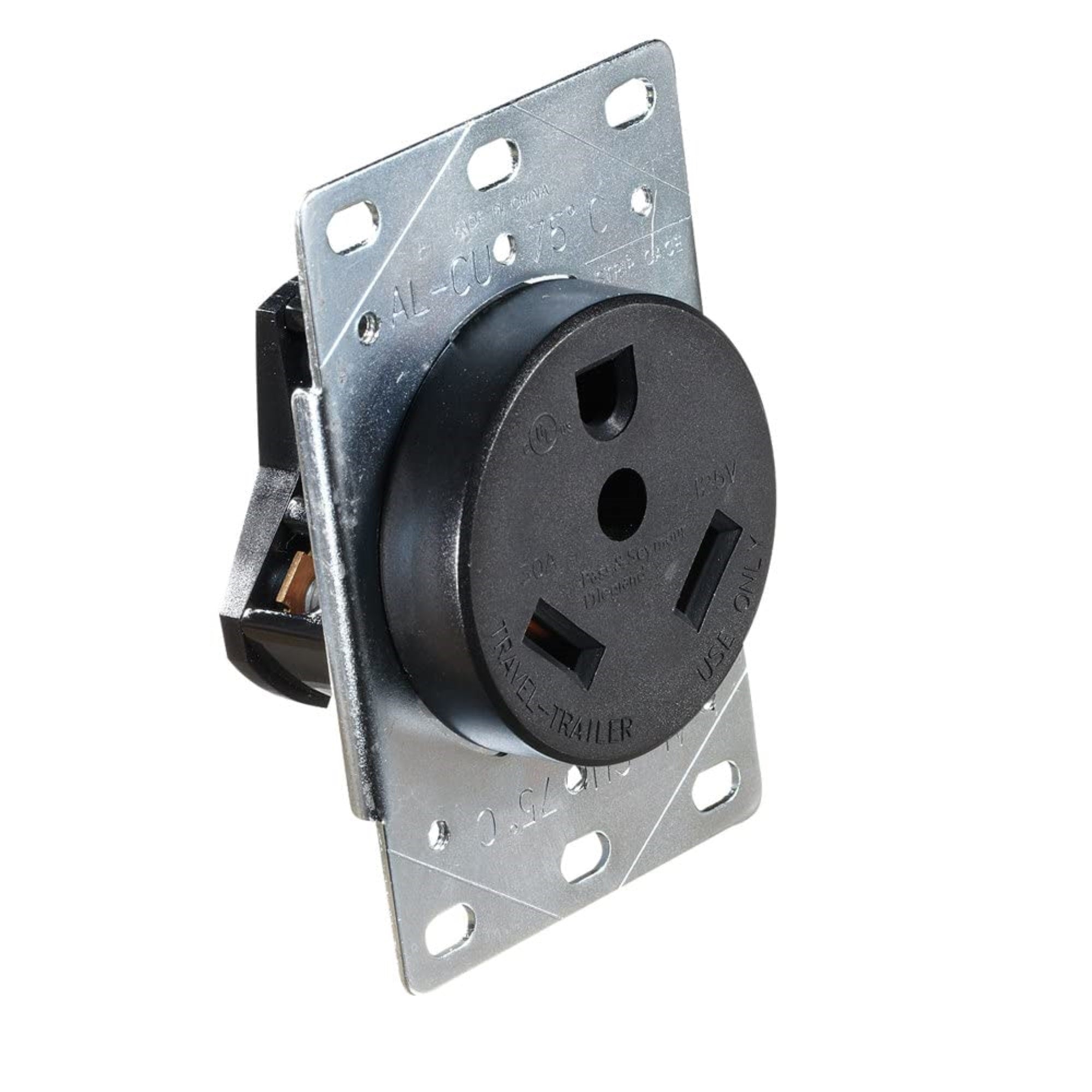 Rv Designer S971, Ac Receptacle In Plate, 30 Amp, Ac Electrical