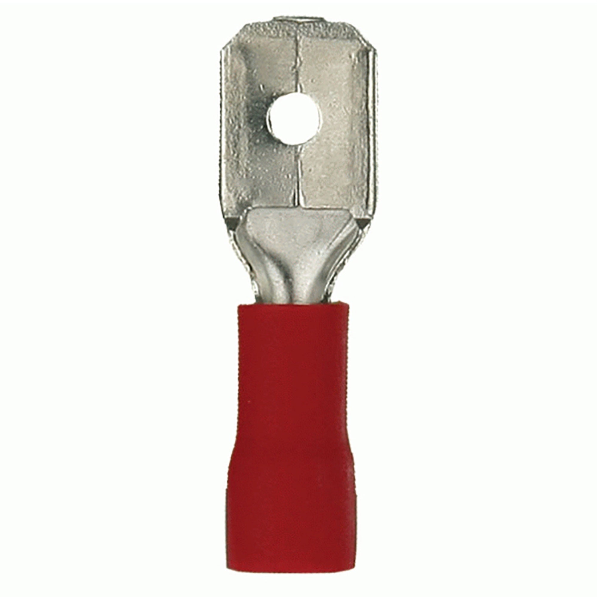 Q.D Male Vinyl Red 22-18Ga - 100Pk
