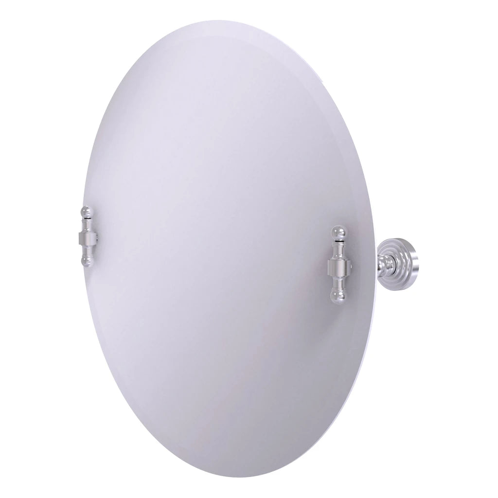 Frameless Round Tilt Mirror with Beveled Edge - RW-90-SCH