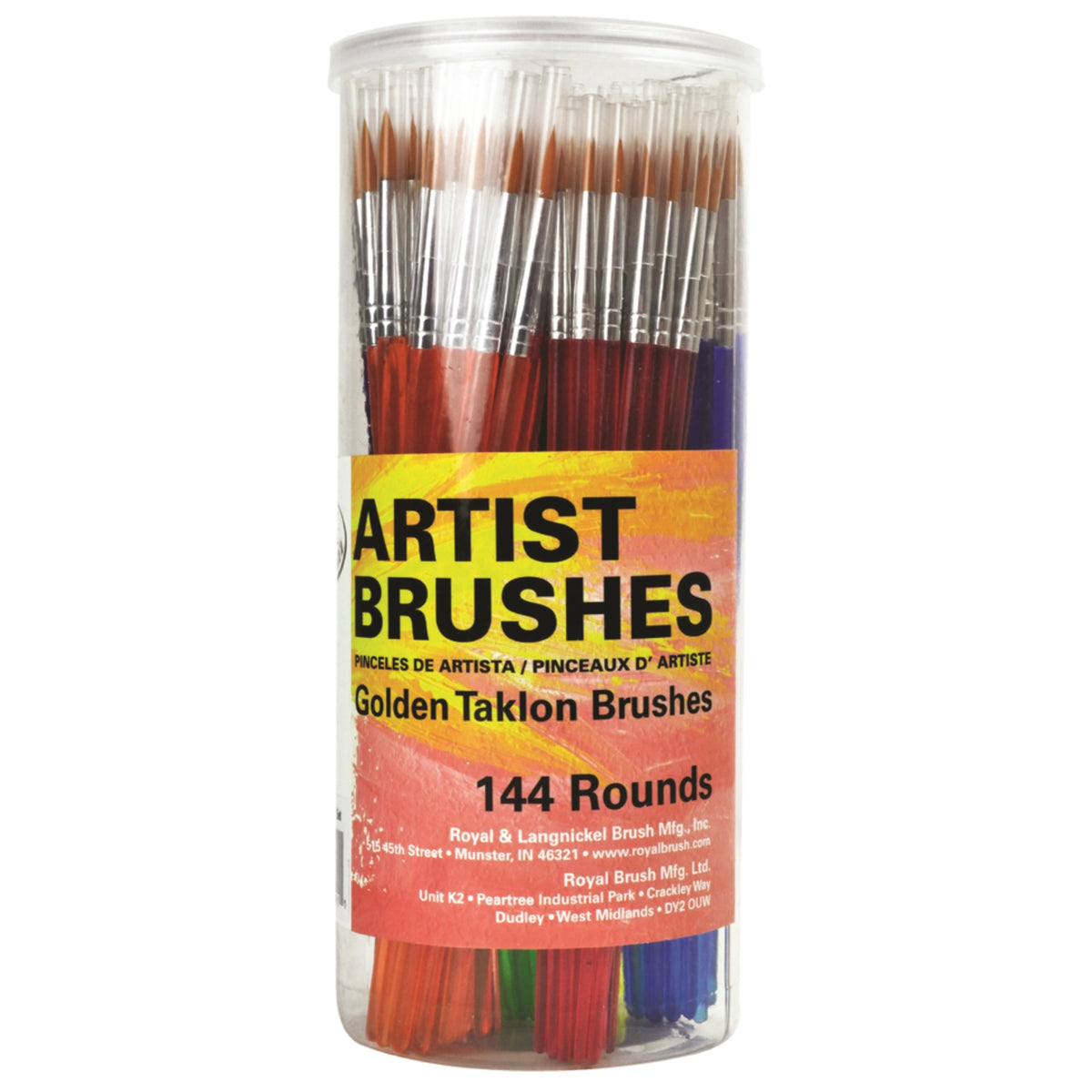 Gt Round Brush Canstr 144Pc